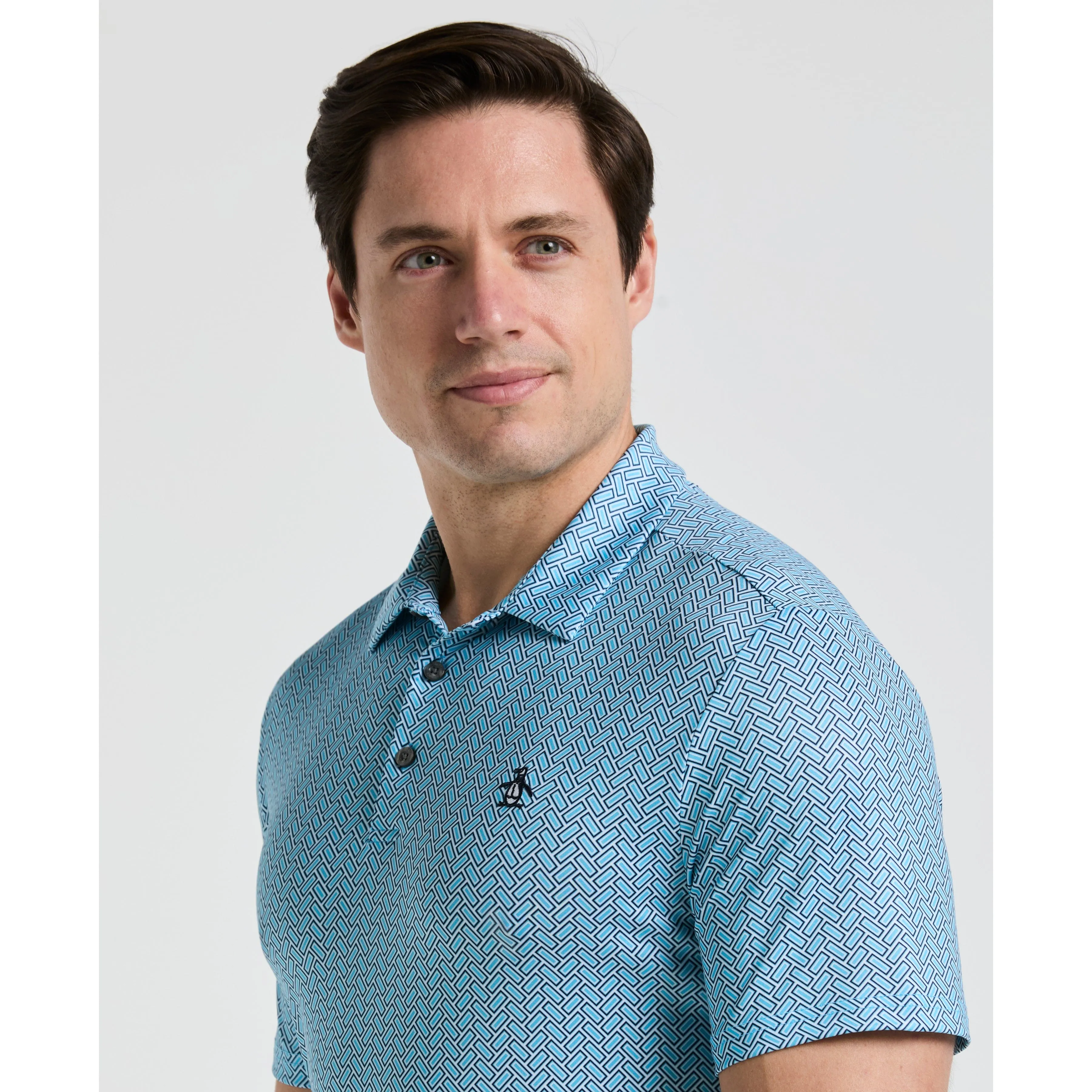 Heritage Herringbone Print Golf Polo sold by Original Penguin product image thumbnail 3