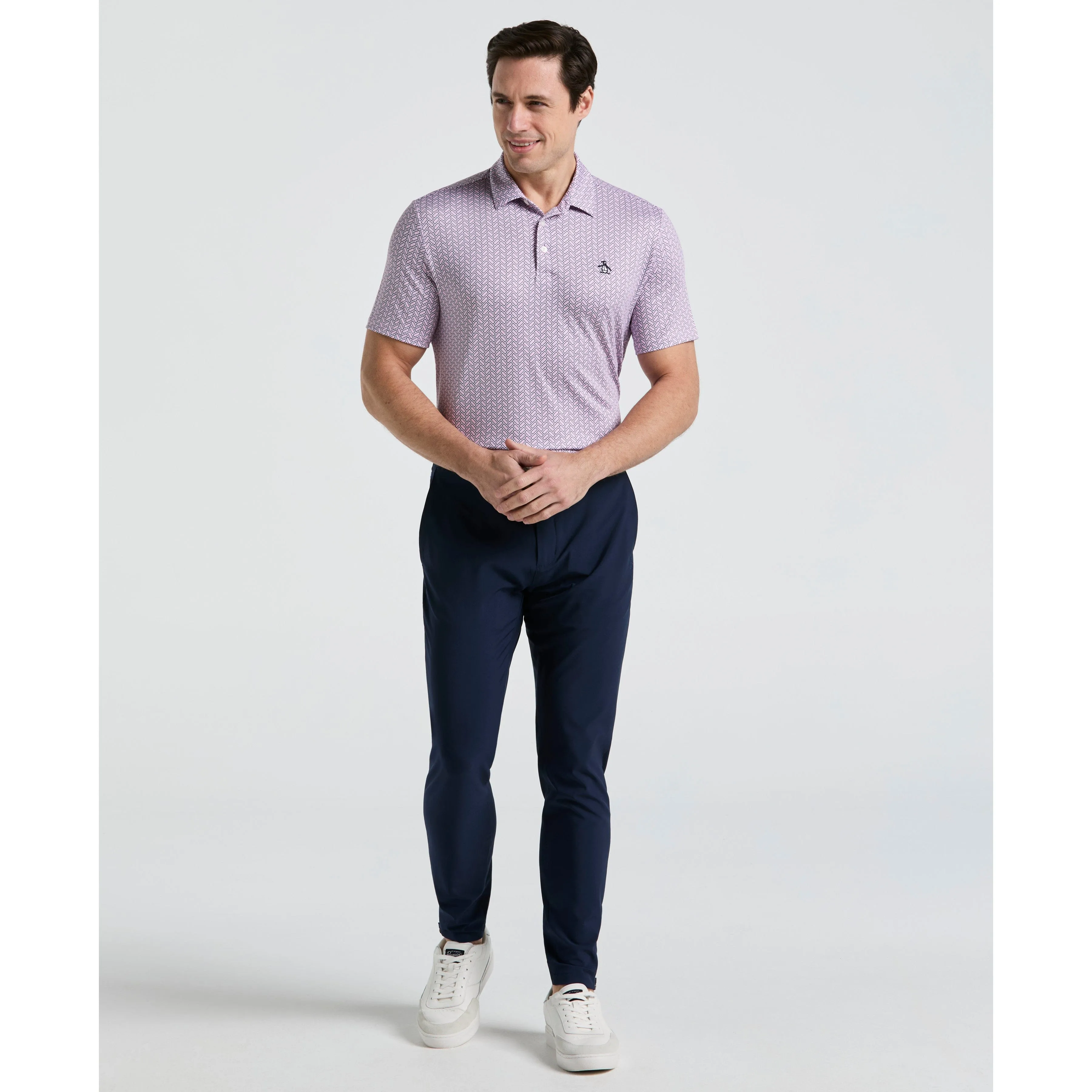 Heritage Herringbone Print Golf Polo sold by Original Penguin product image thumbnail 4