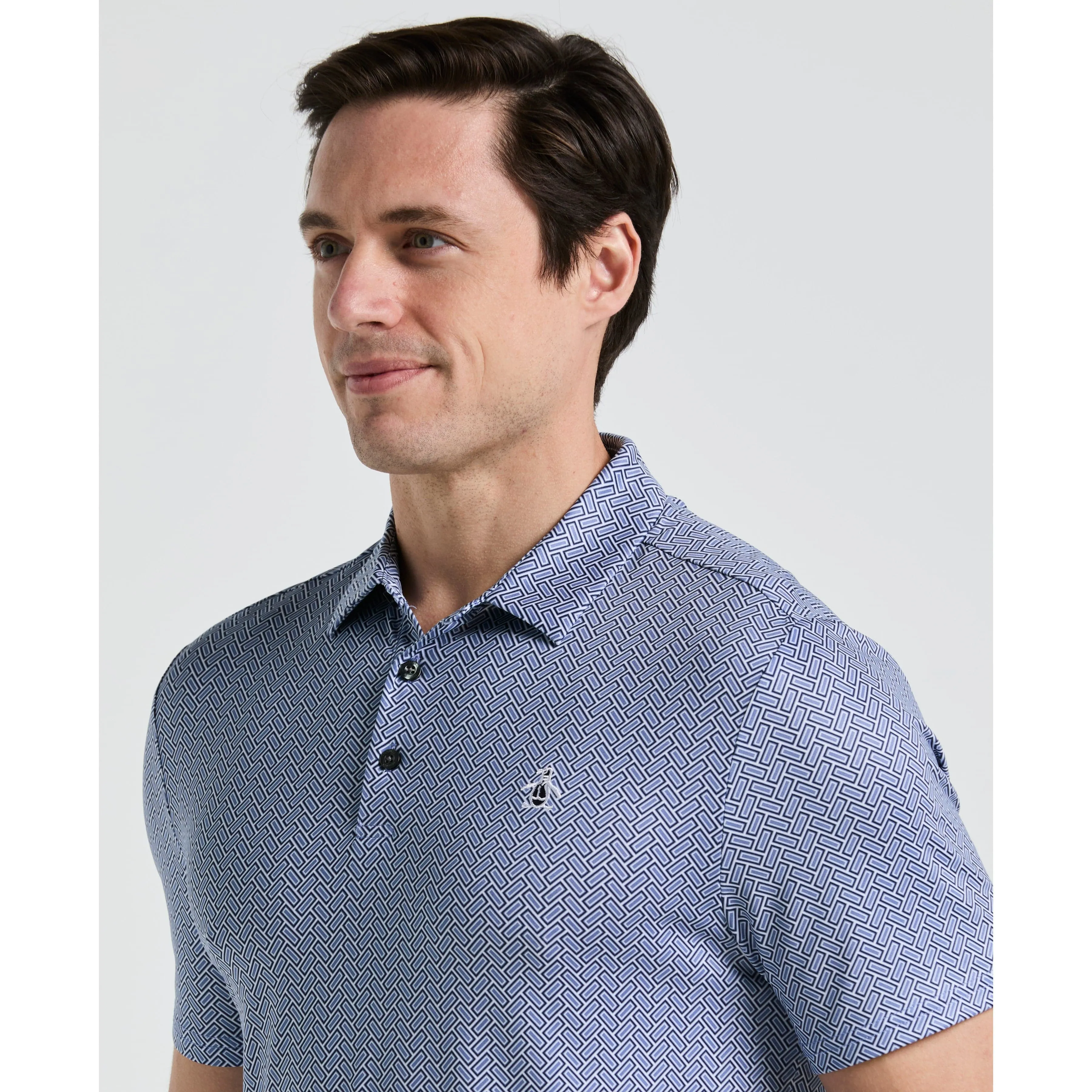 Heritage Herringbone Print Golf Polo sold by Original Penguin product image thumbnail 3