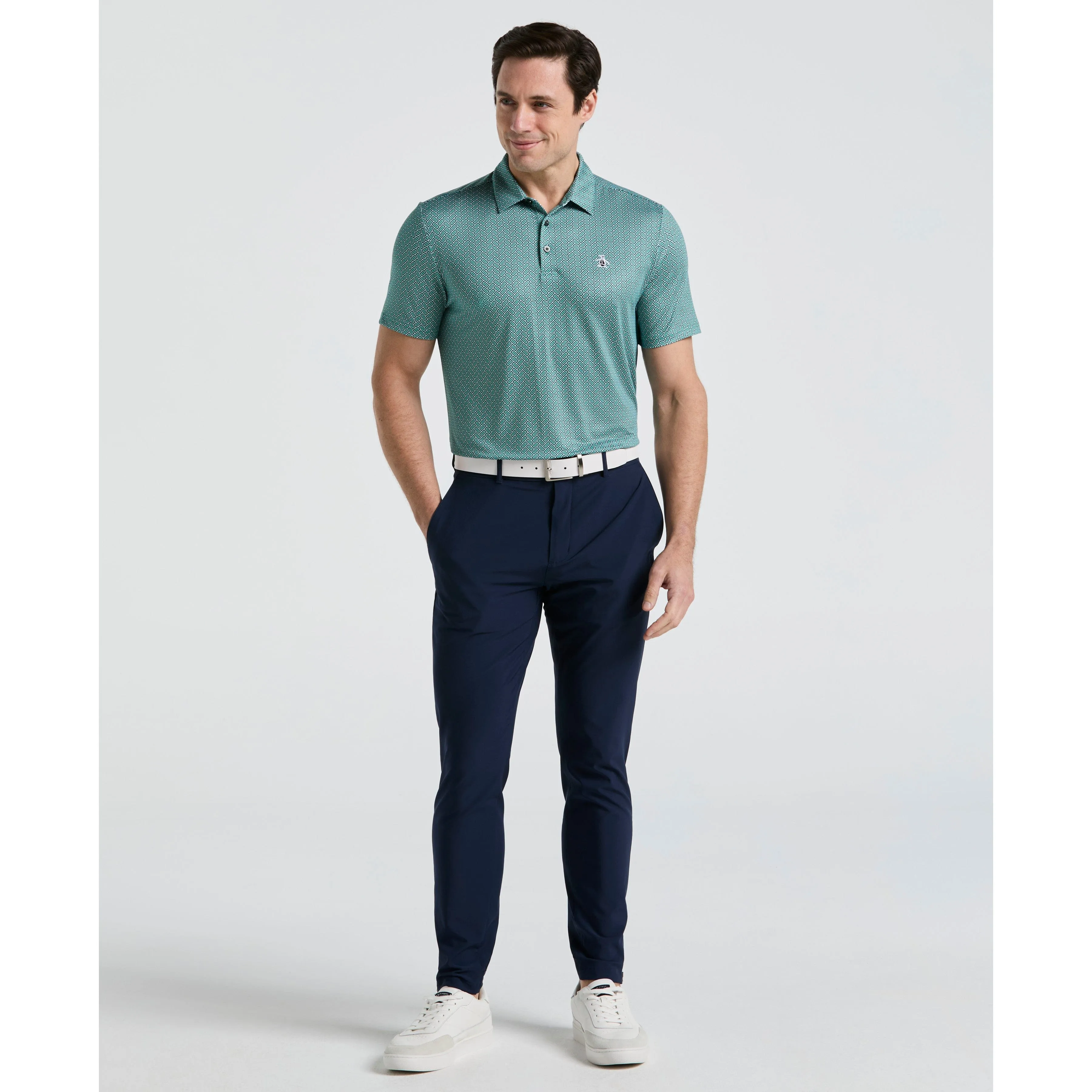 Heritage Herringbone Print Golf Polo sold by Original Penguin product image thumbnail 4