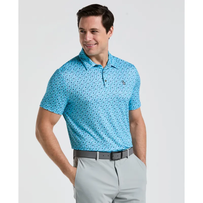 Augusta Menu Print Golf Polo sold by Original Penguin