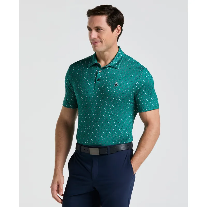 Augusta Menu Print Golf Polo sold by Original Penguin