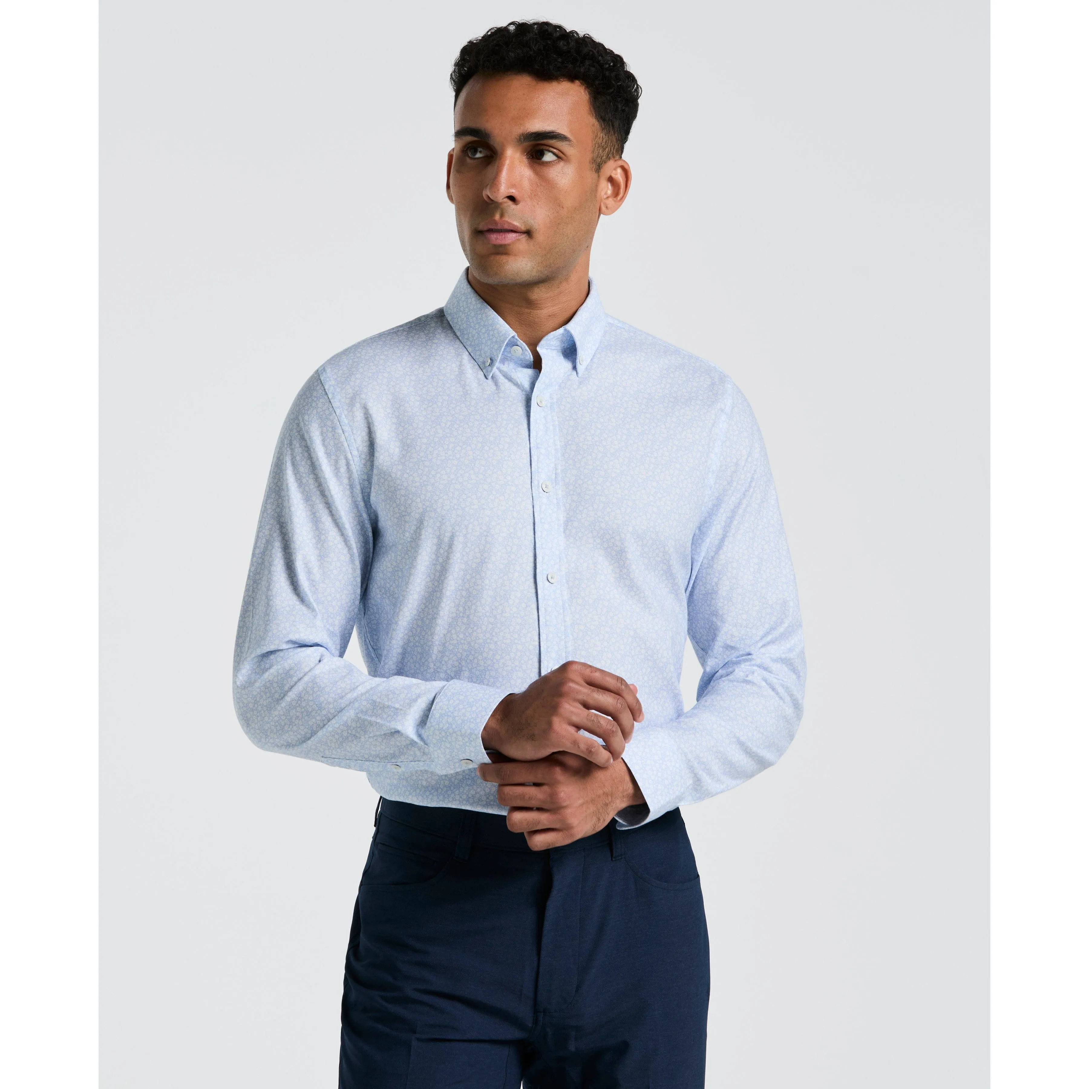 Micro Flower Fields Print Dress Shirt sold by Original Penguin