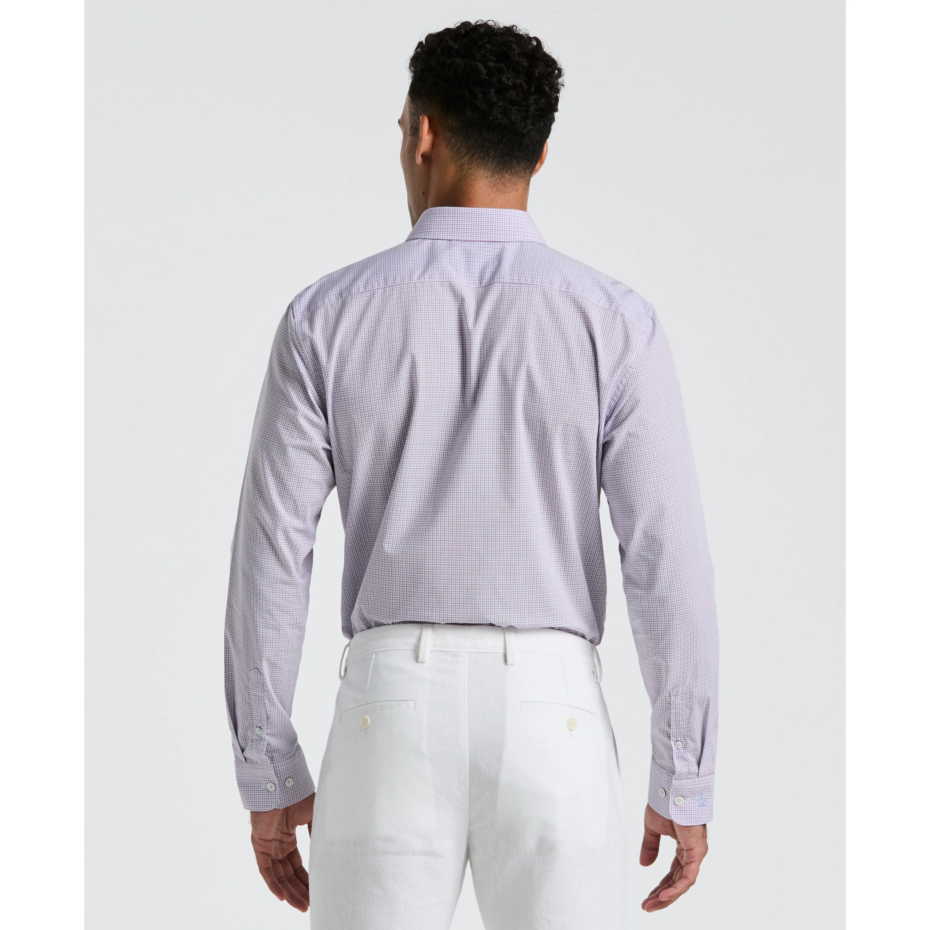 Plum Mini Check Print Dress Shirt sold by Original Penguin product image thumbnail 2