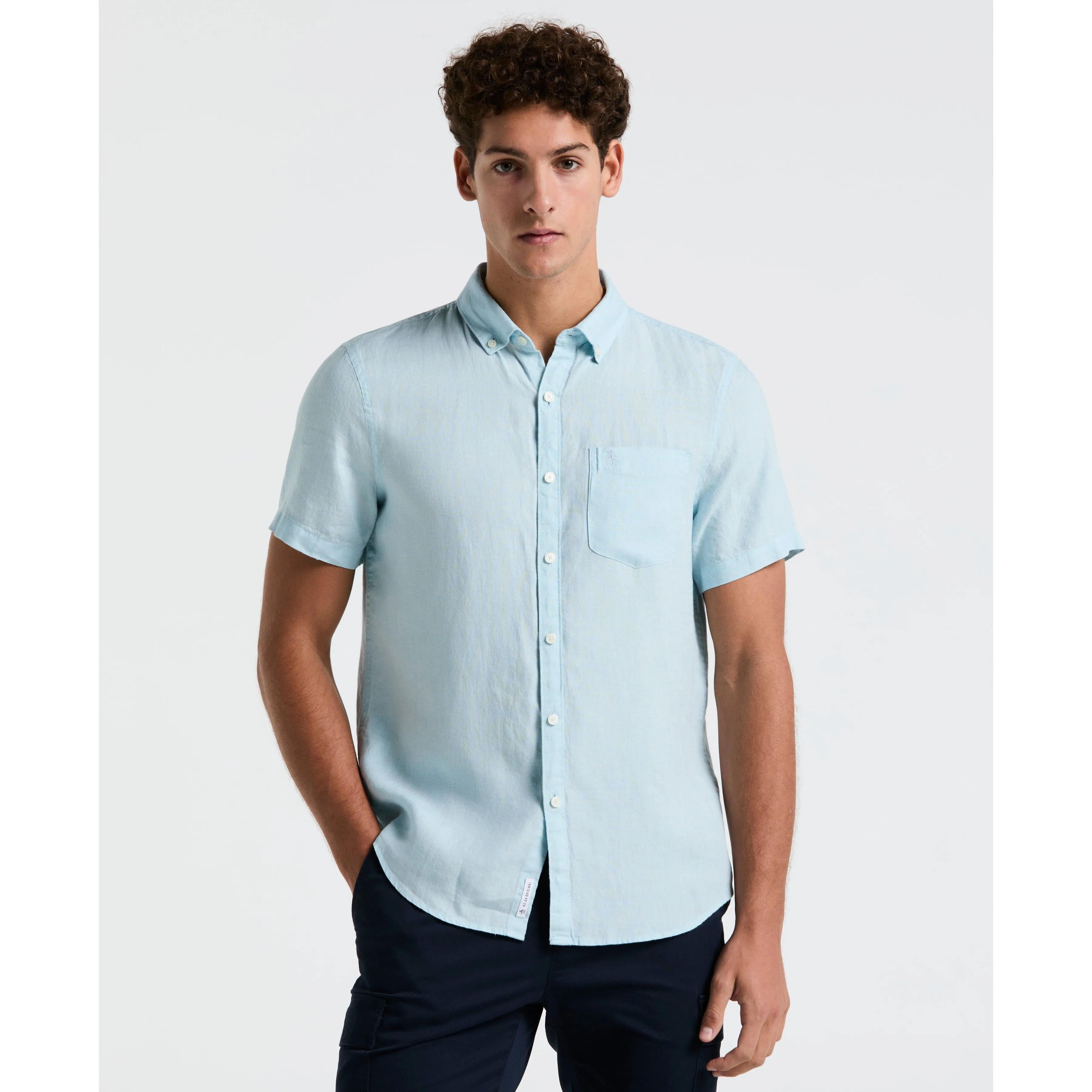 Linen Button-Down Shirt sold by Original Penguin