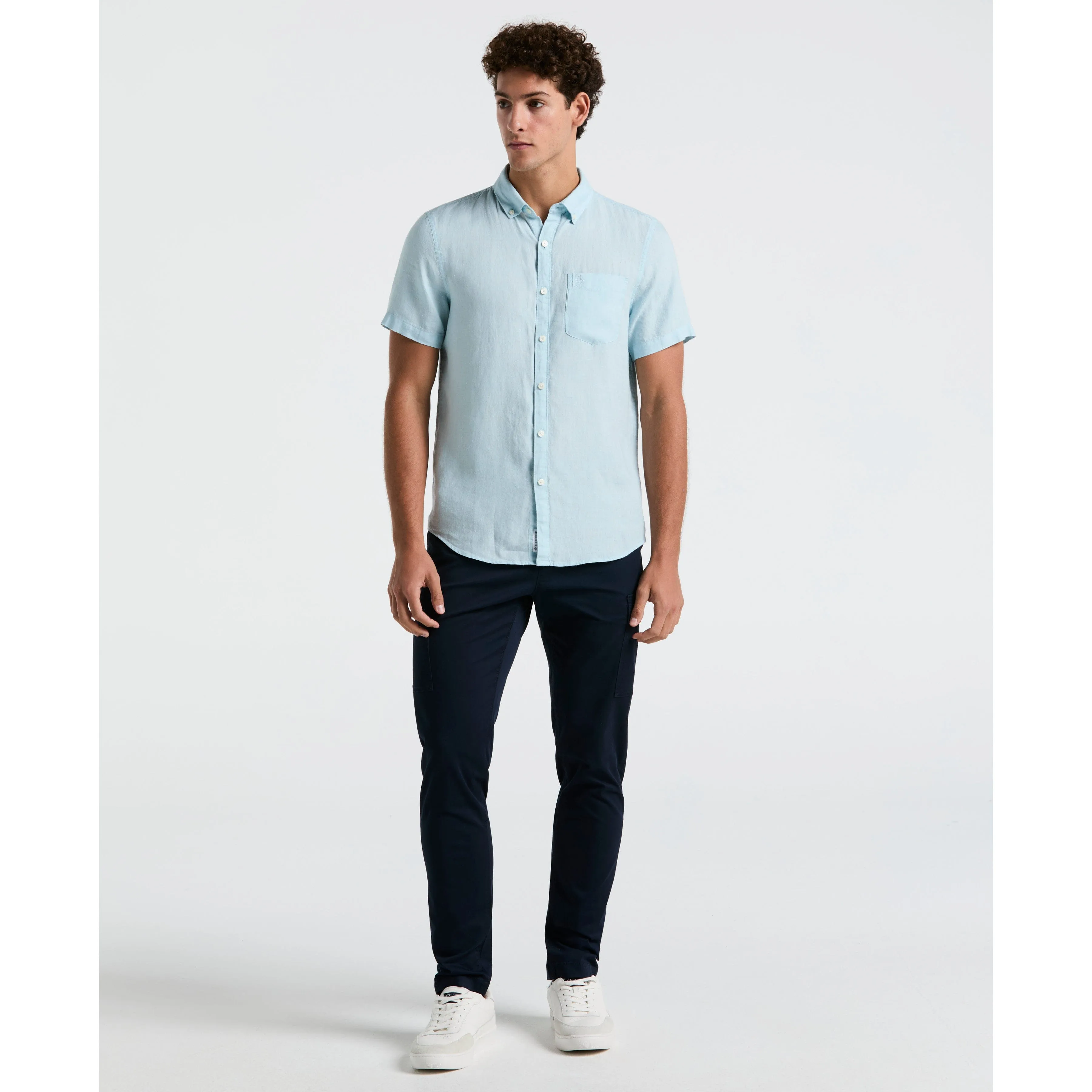 Linen Button-Down Shirt sold by Original Penguin product image thumbnail 4
