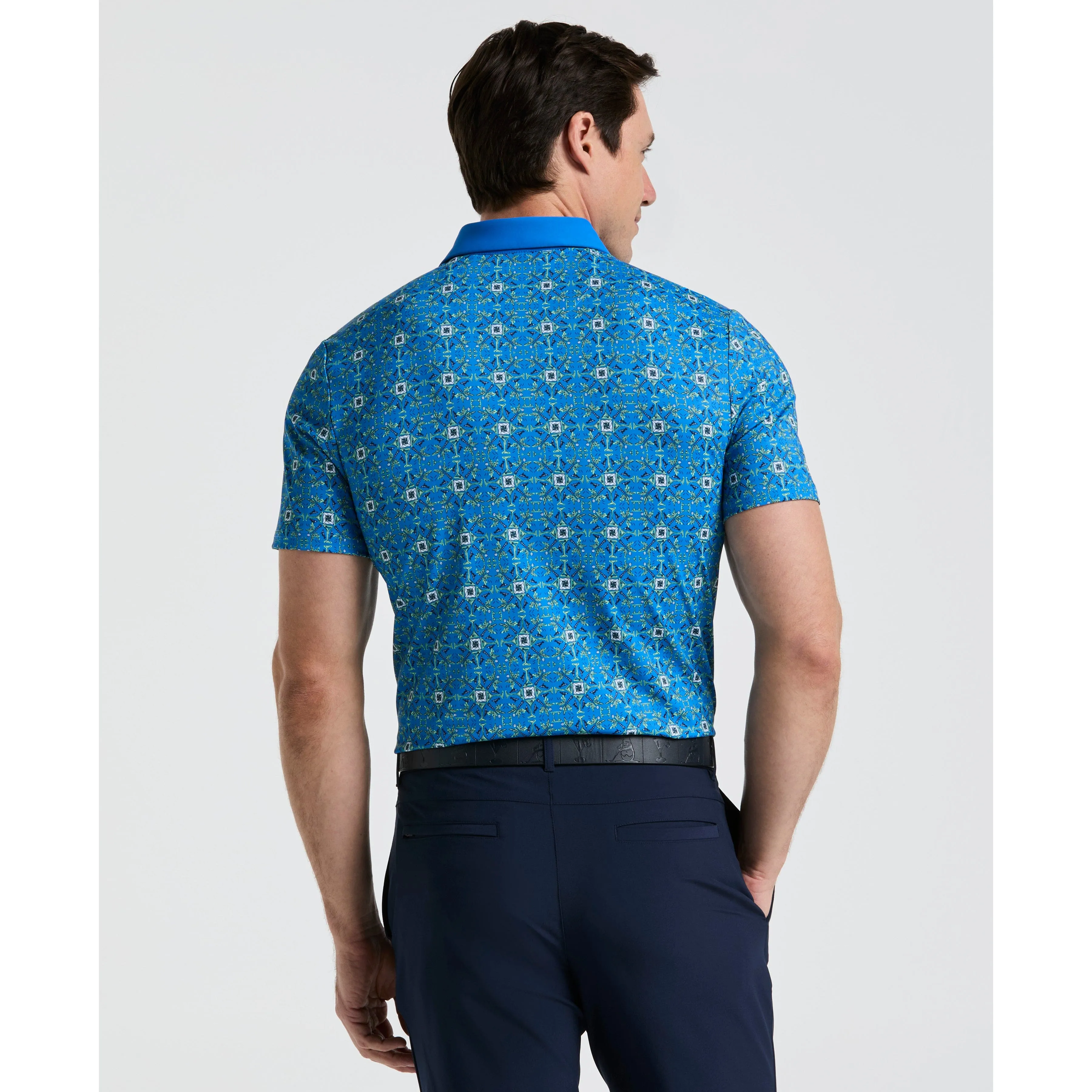 All-Over Cocktail Windowpane Printed Golf Polo sold by Original Penguin product image thumbnail 2