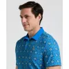 All-Over Cocktail Windowpane Printed Golf Polo sold by Original Penguin