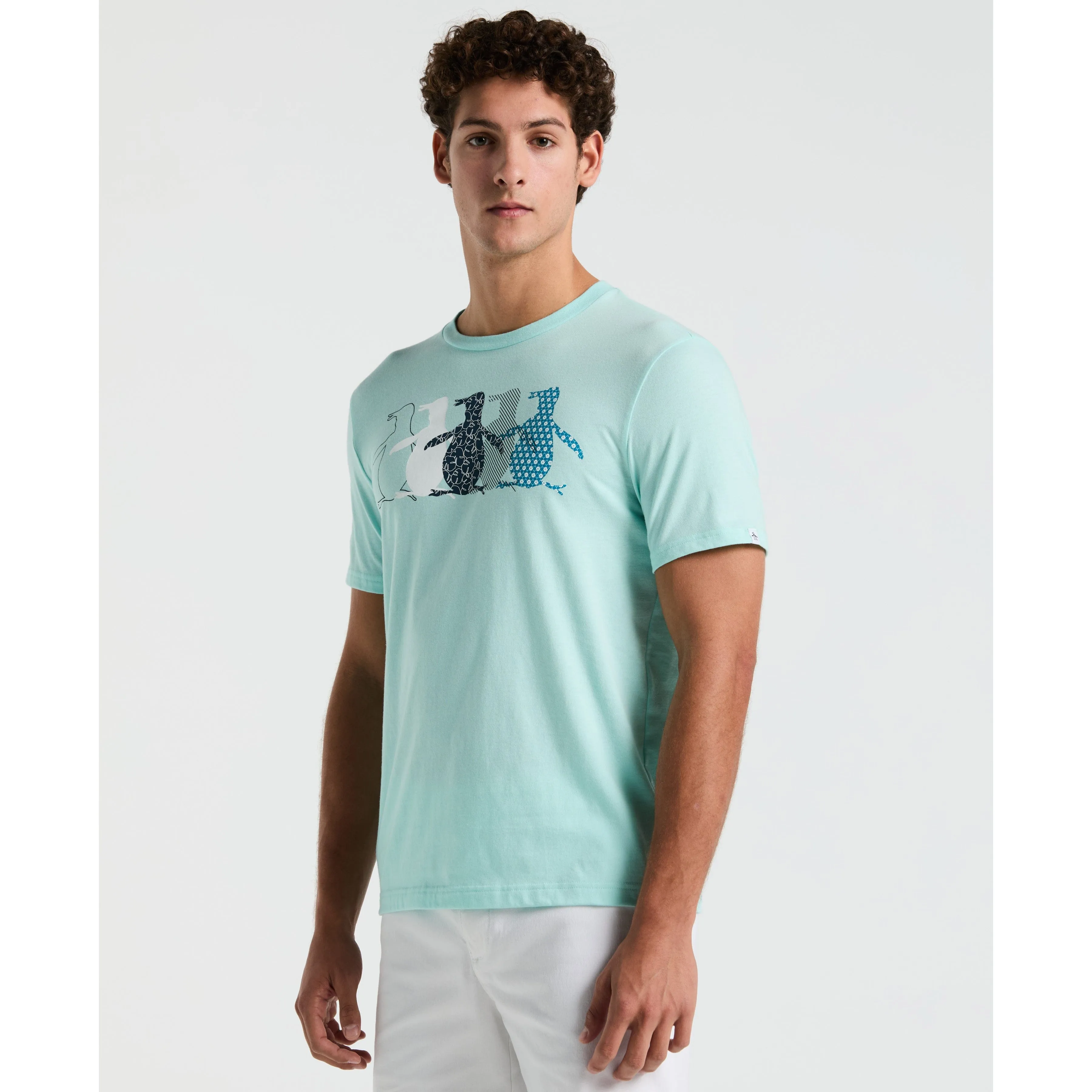 Jersey Overlap Pete Graphic Print Tee sold by Original Penguin