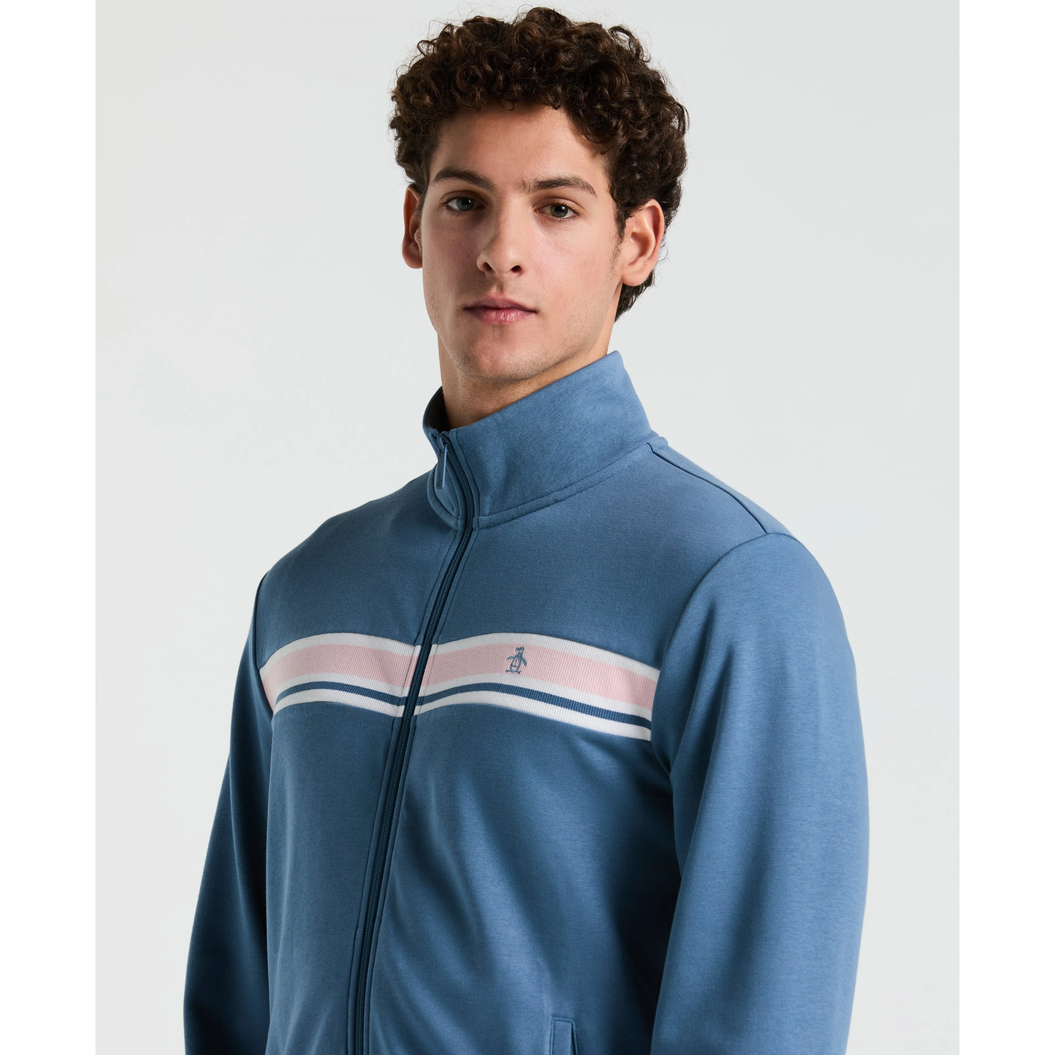 Chest Stripe Fleece Track Jacket sold by Original Penguin product image thumbnail 3