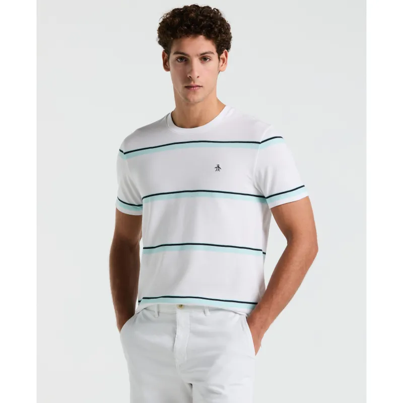Birdseye Pique Striped Tee sold by Original Penguin