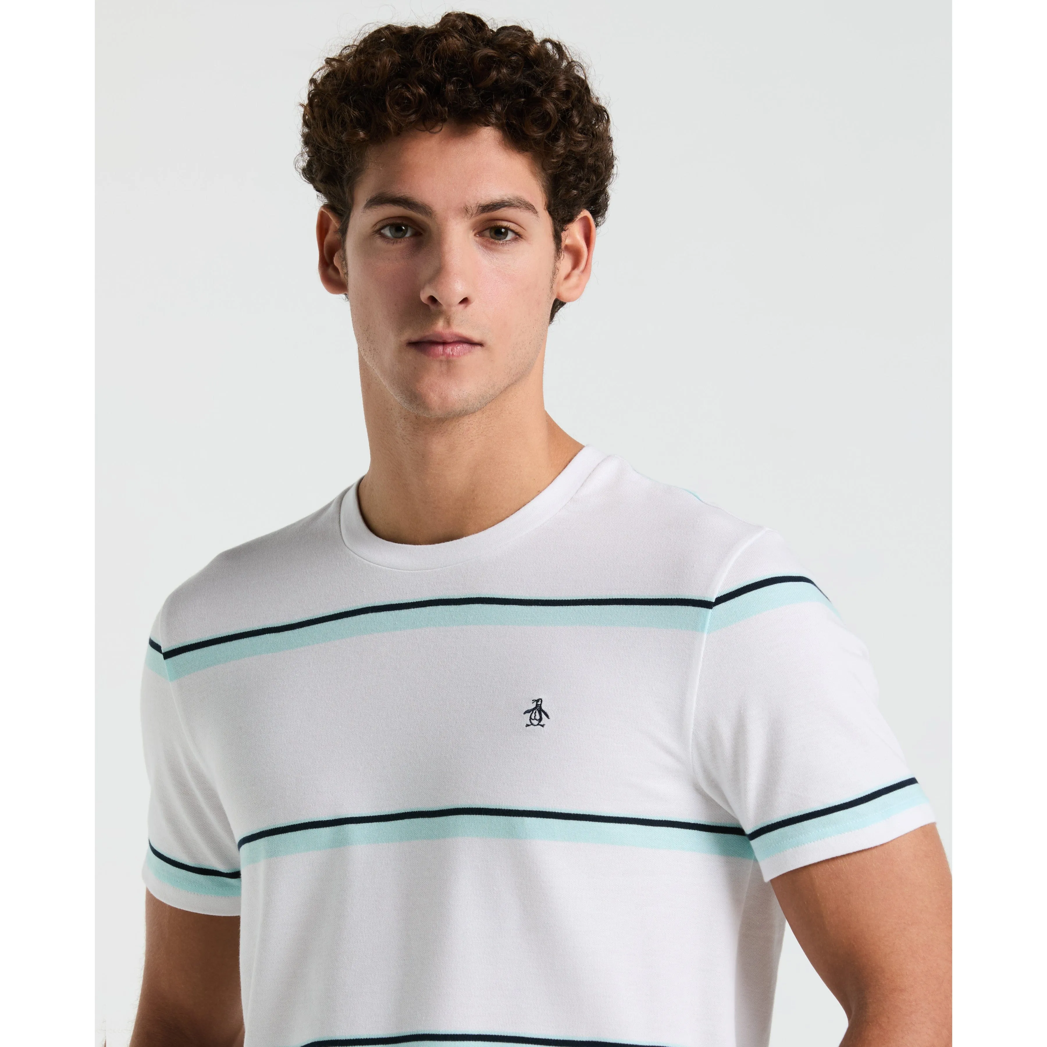 Birdseye Pique Striped Tee sold by Original Penguin product image thumbnail 3
