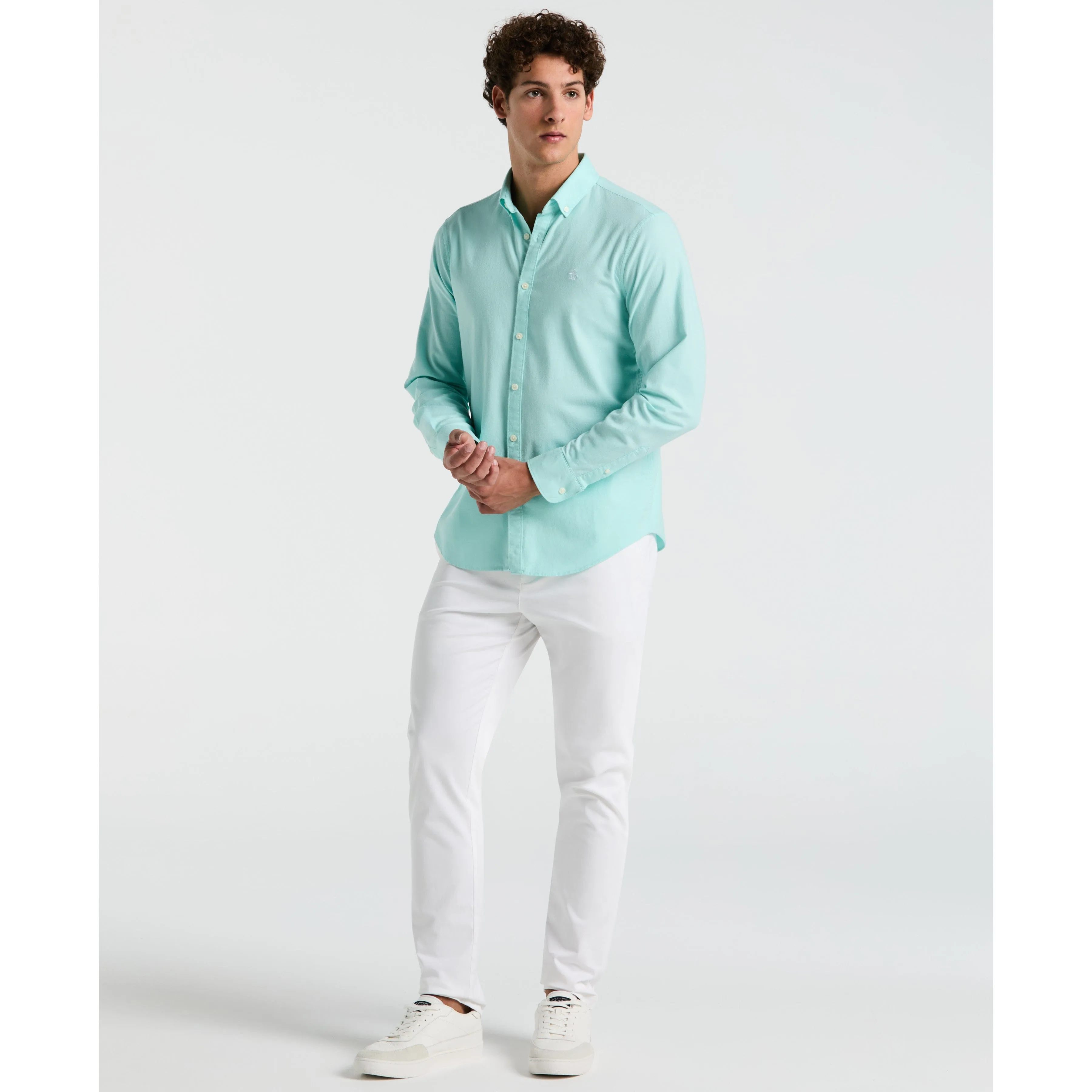 EcoVero™ Oxford Long Sleeve Shirt sold by Original Penguin product image thumbnail 2