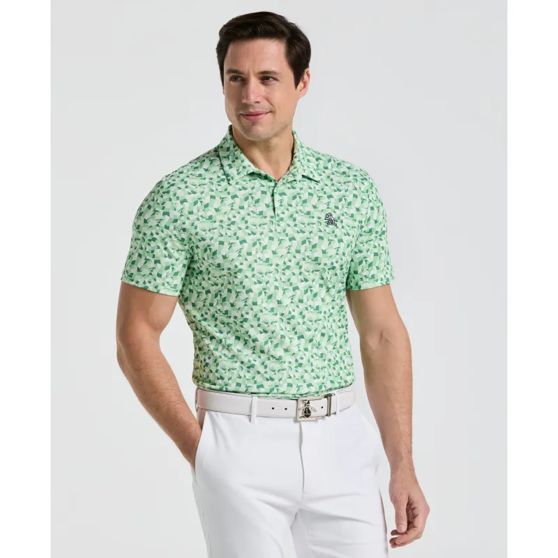 All-Over Print Underwater Mosaic Golf Polo sold by Original Penguin