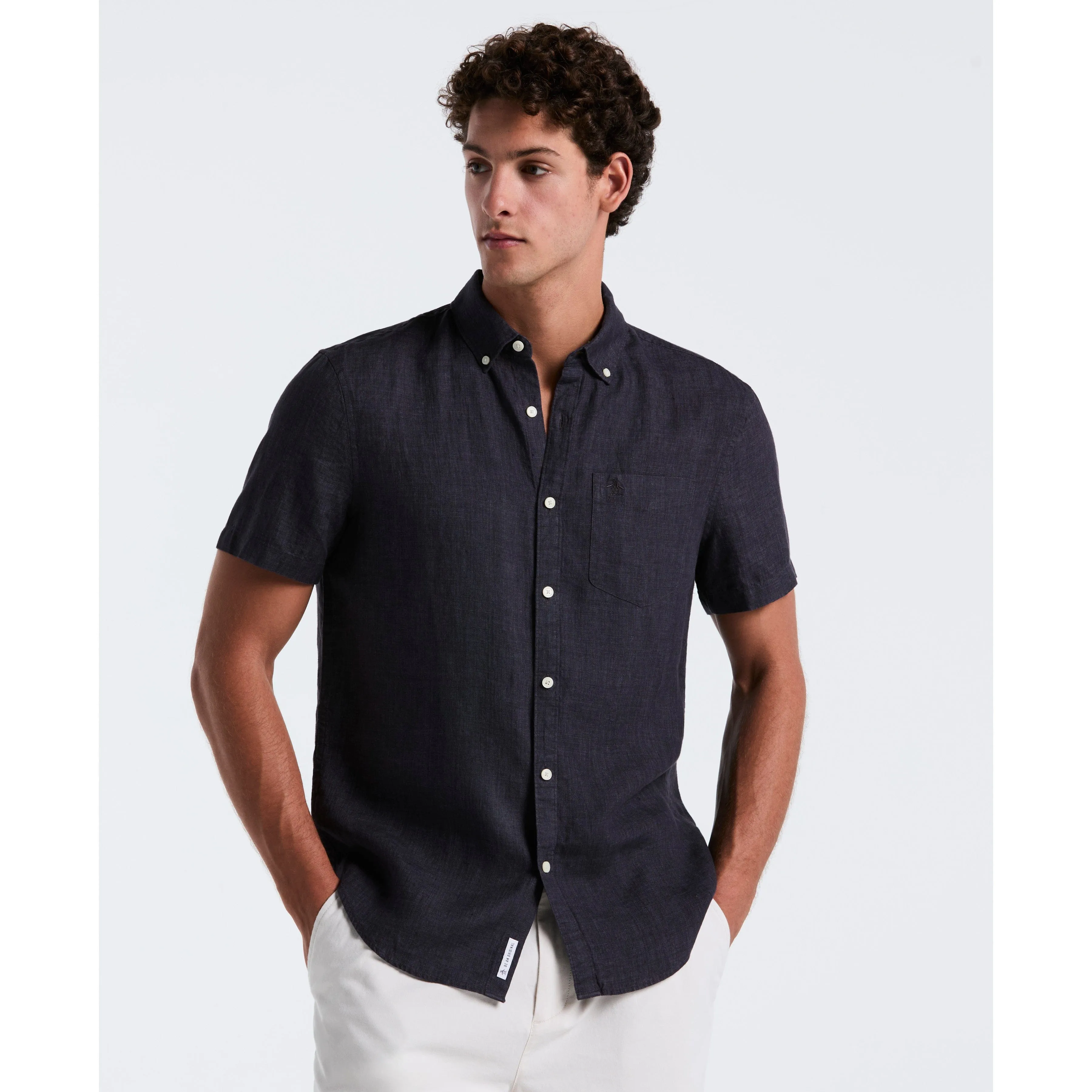 Delave Linen Button-Down Shirt sold by Original Penguin