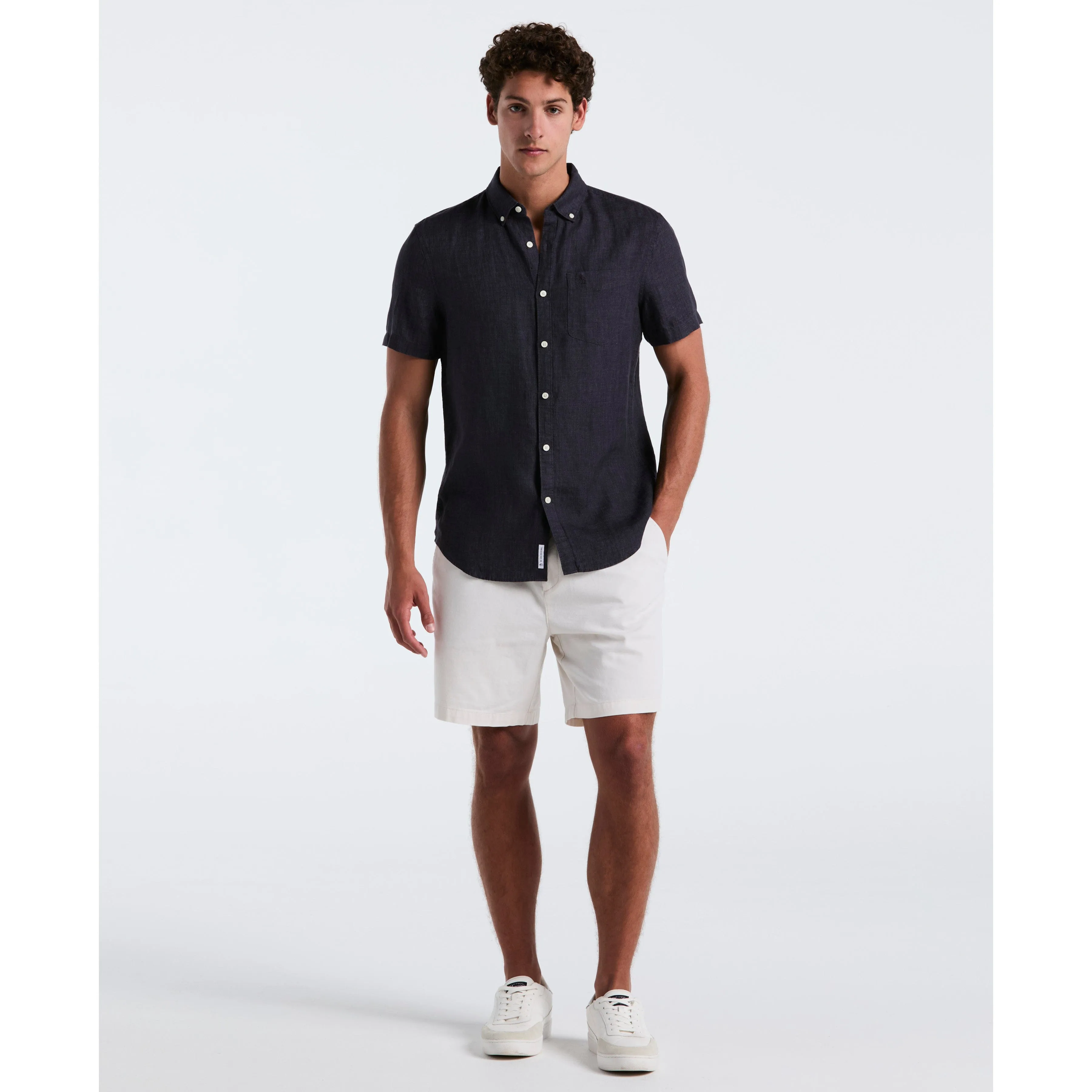 Delave Linen Button-Down Shirt sold by Original Penguin product image thumbnail 4