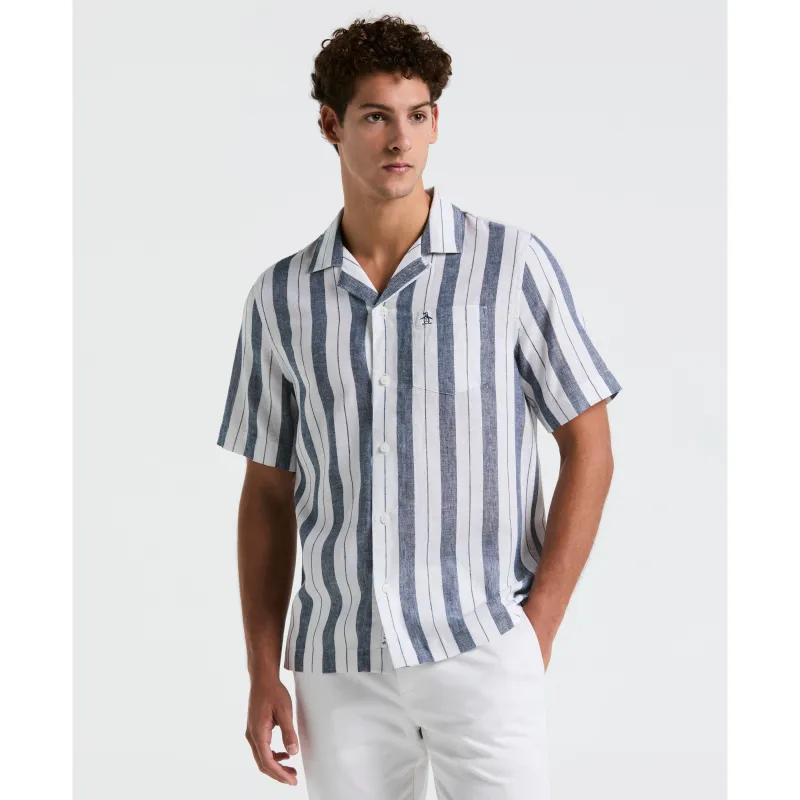 Camp Vertical Stripe Pocket Shirt sold by Original Penguin