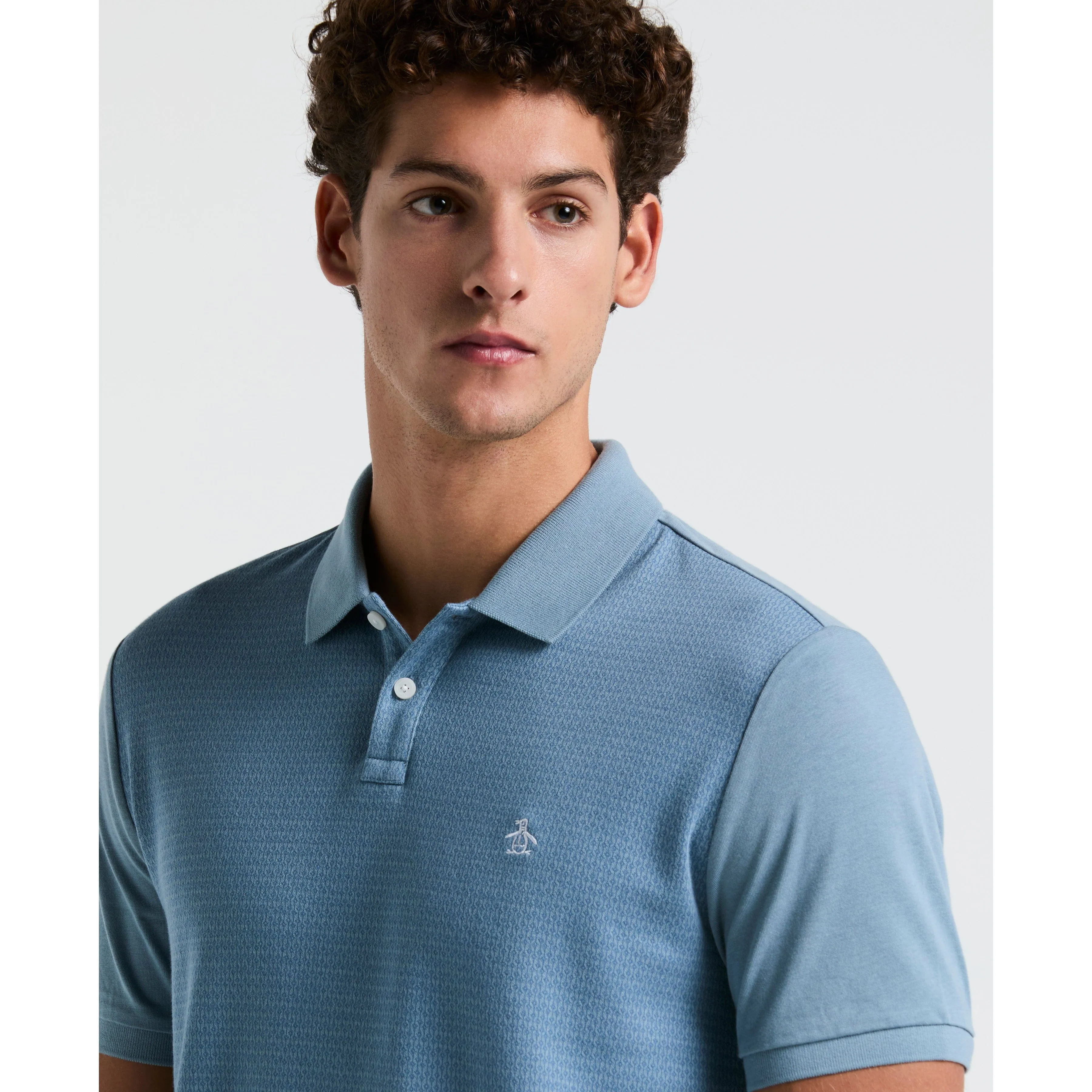 Jacquard Geo Line Jersey Polo sold by Original Penguin product image thumbnail 3