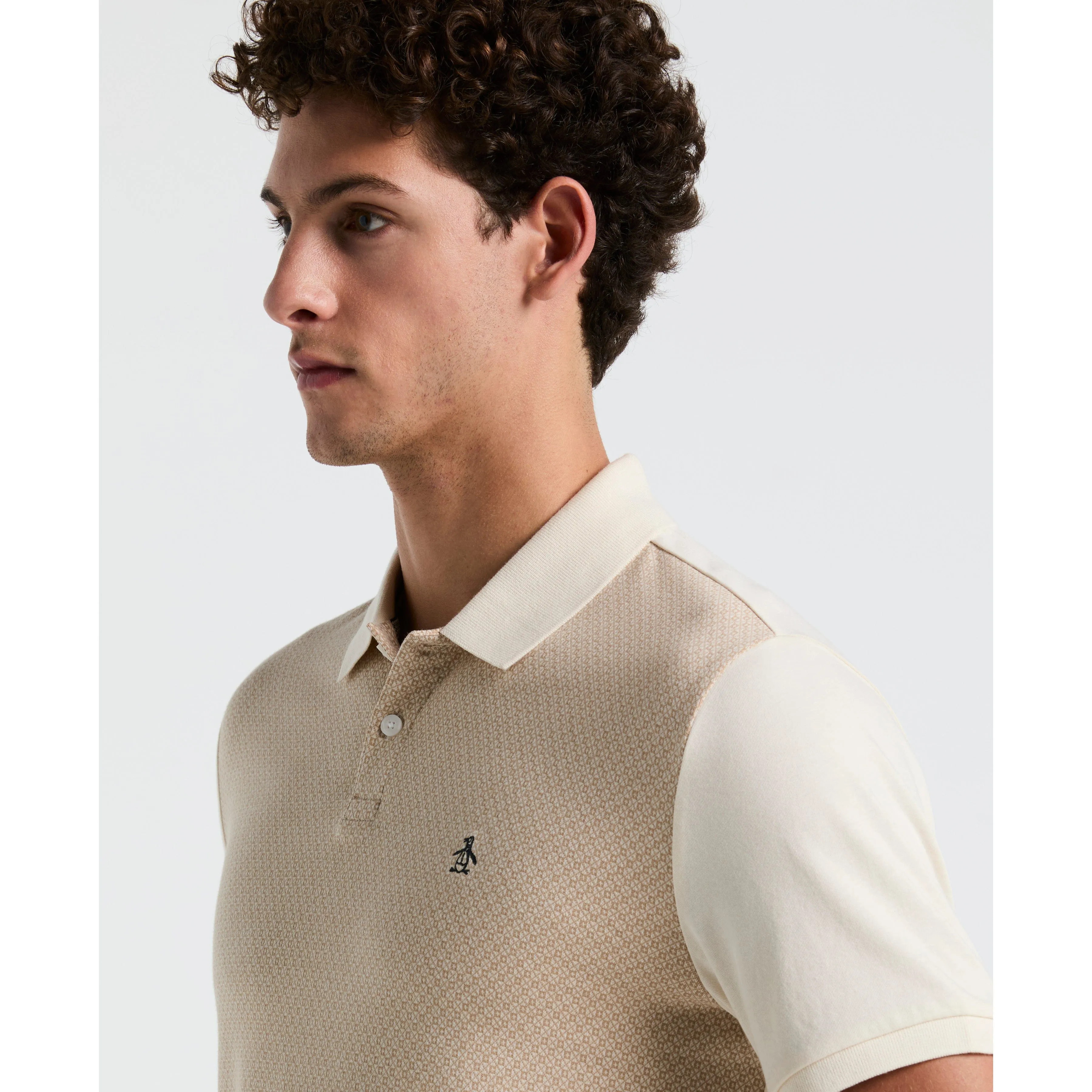 Jacquard Mini Tile Jersey Polo sold by Original Penguin product image thumbnail 3