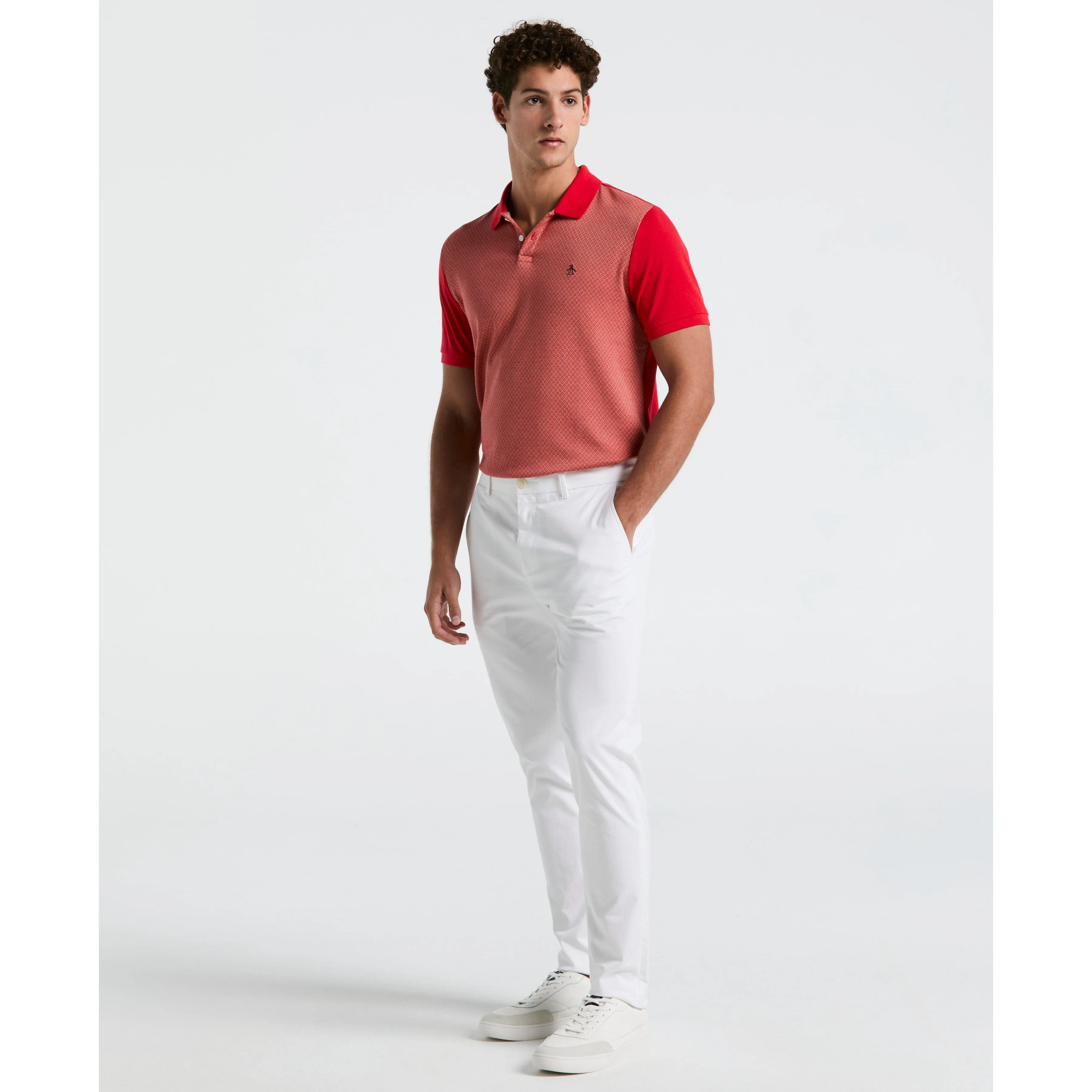 Jacquard Mini Tile Jersey Polo sold by Original Penguin product image thumbnail 4
