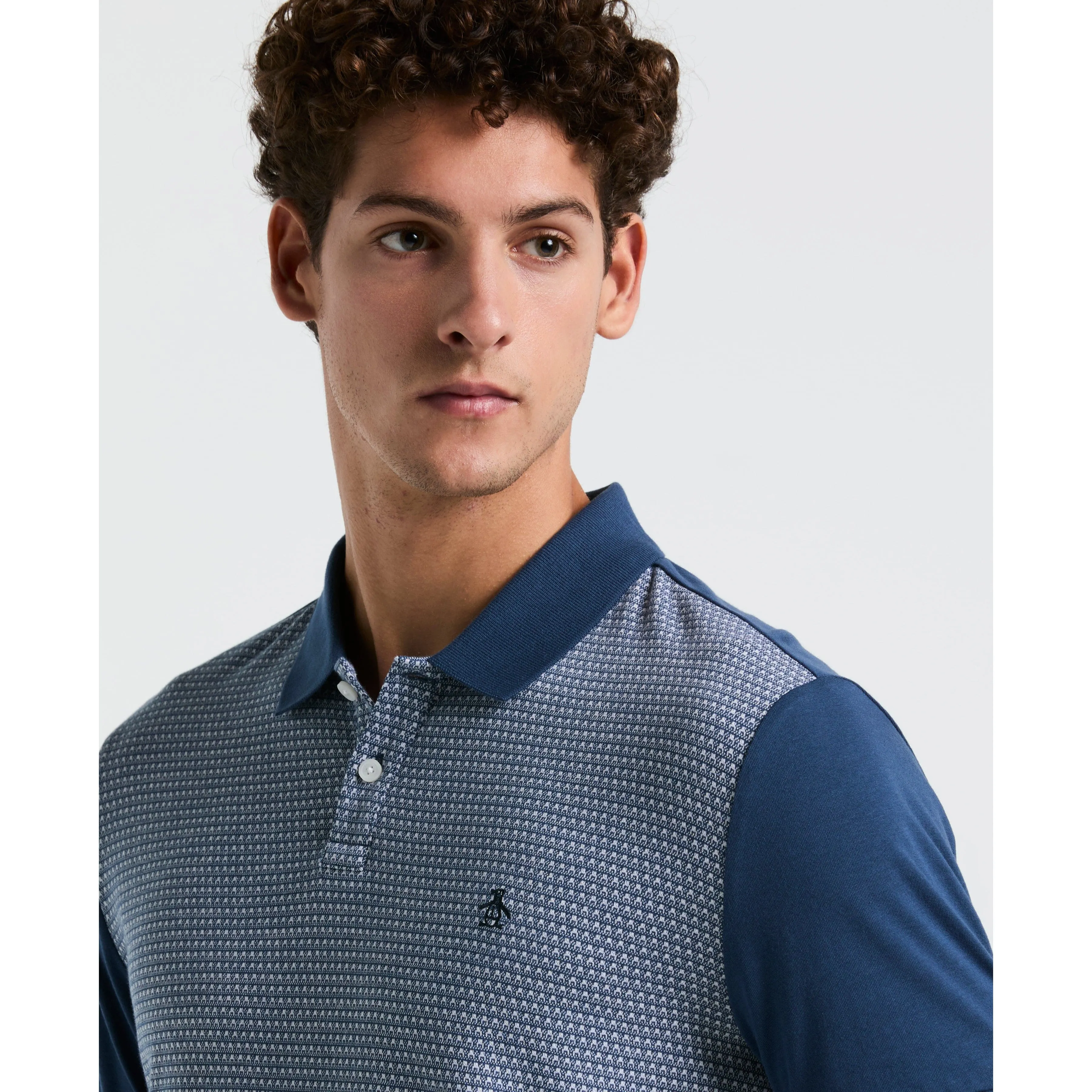 Jacquard Mini Geo Jersey Polo sold by Original Penguin product image thumbnail 3