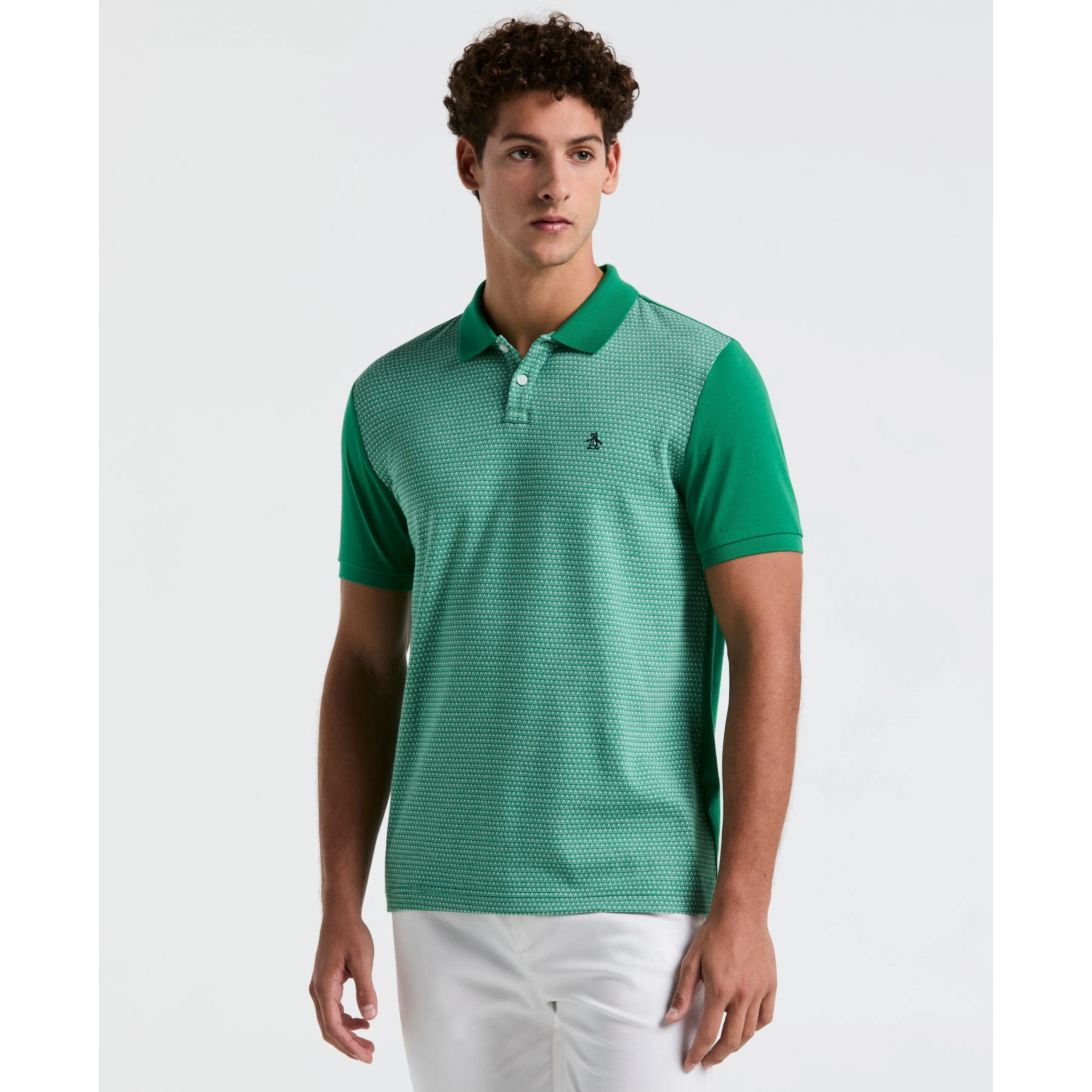 Jacquard Mini Geo Jersey Polo sold by Original Penguin