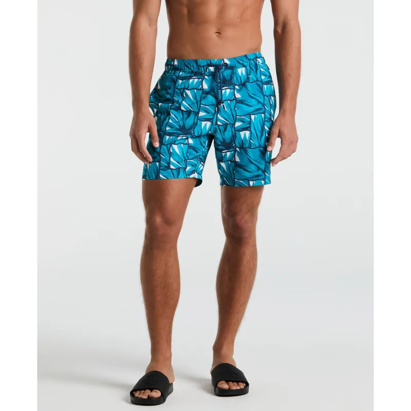 7" Agave Tiles Print Swim Short sold by Original Penguin