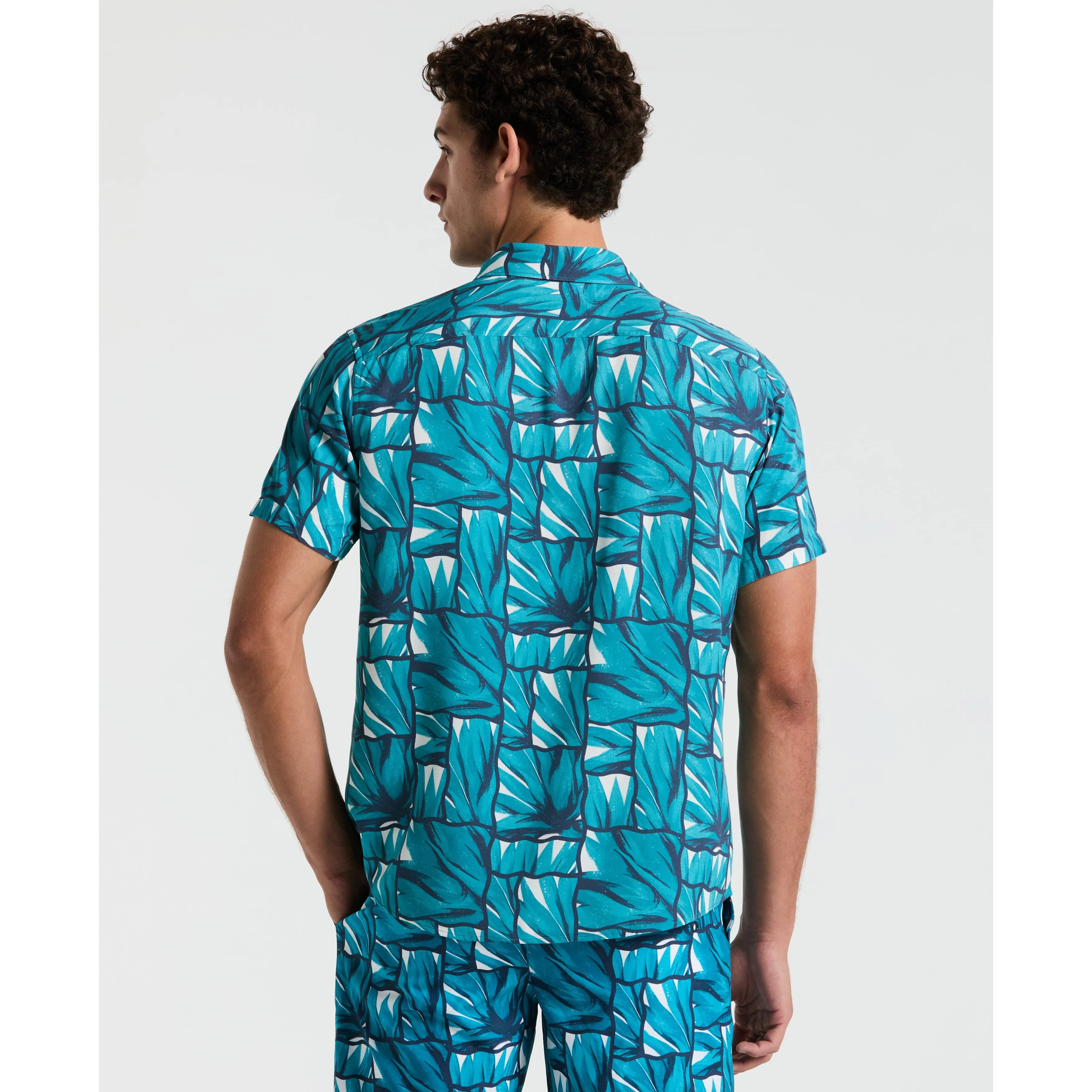 EcoVero™ Agave Tiles Print Shirt sold by Original Penguin product image thumbnail 4