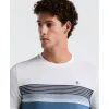 Birdseye Pique Chest Striped Tee sold by Original Penguin