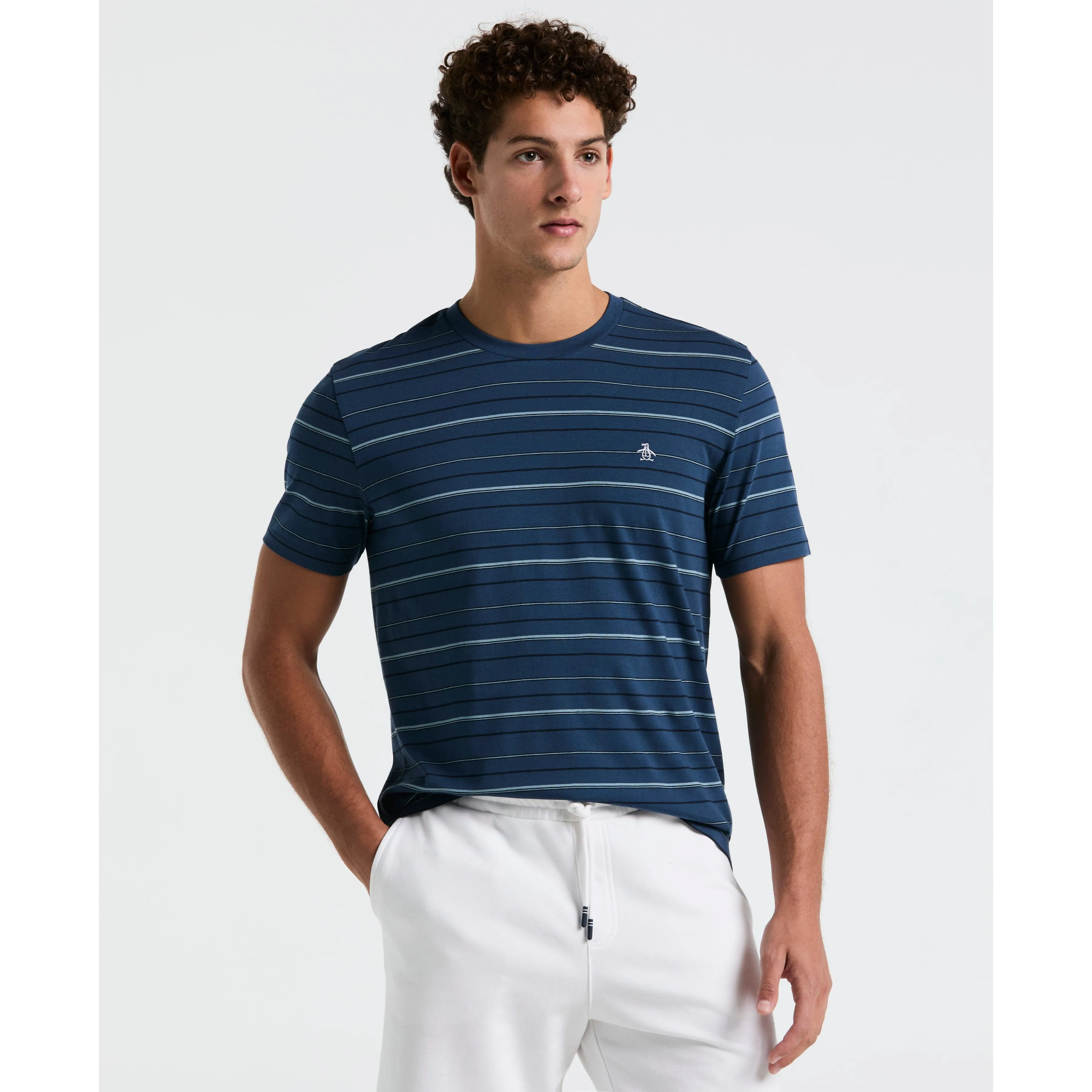 Jersey Multi Stripe Tee sold by Original Penguin
