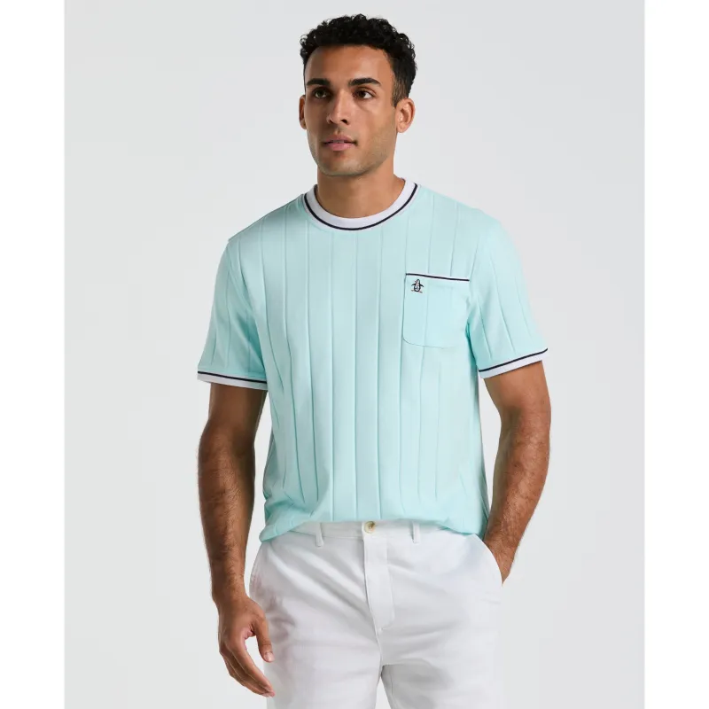 Ribbed Tipped Collar Tee sold by Original Penguin