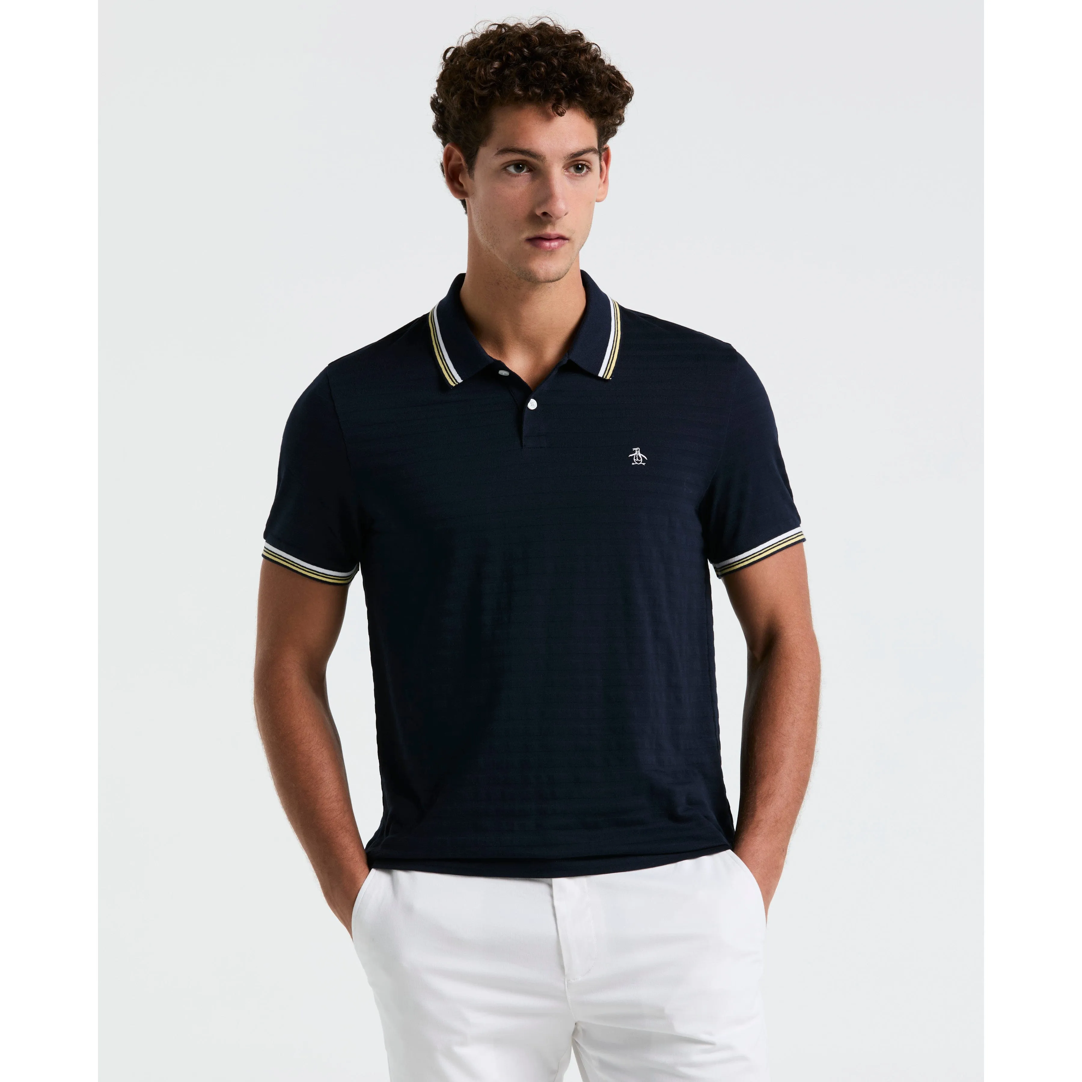 Textured Slub Tipped Polo sold by Original Penguin