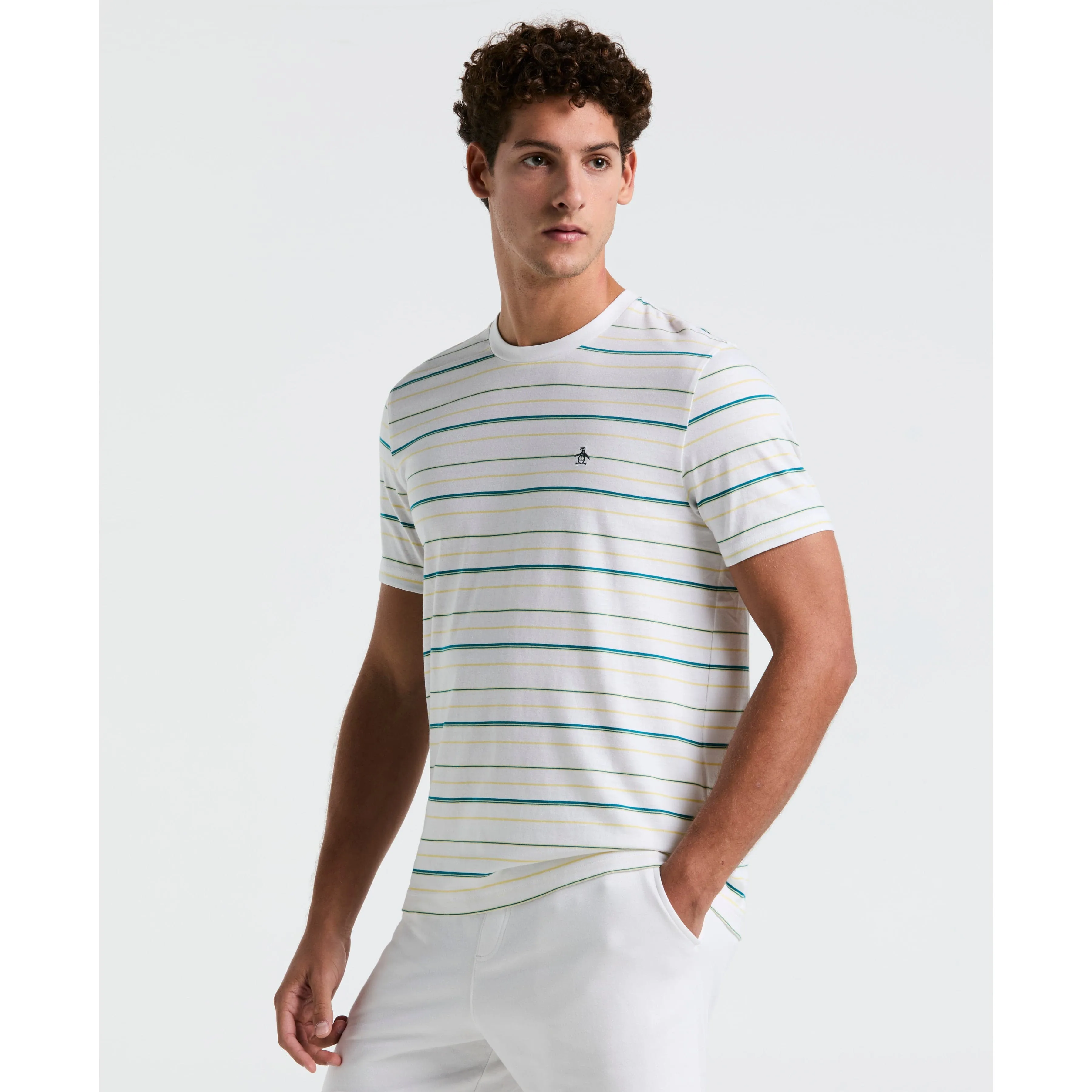 Jersey Multi Stripe Tee sold by Original Penguin