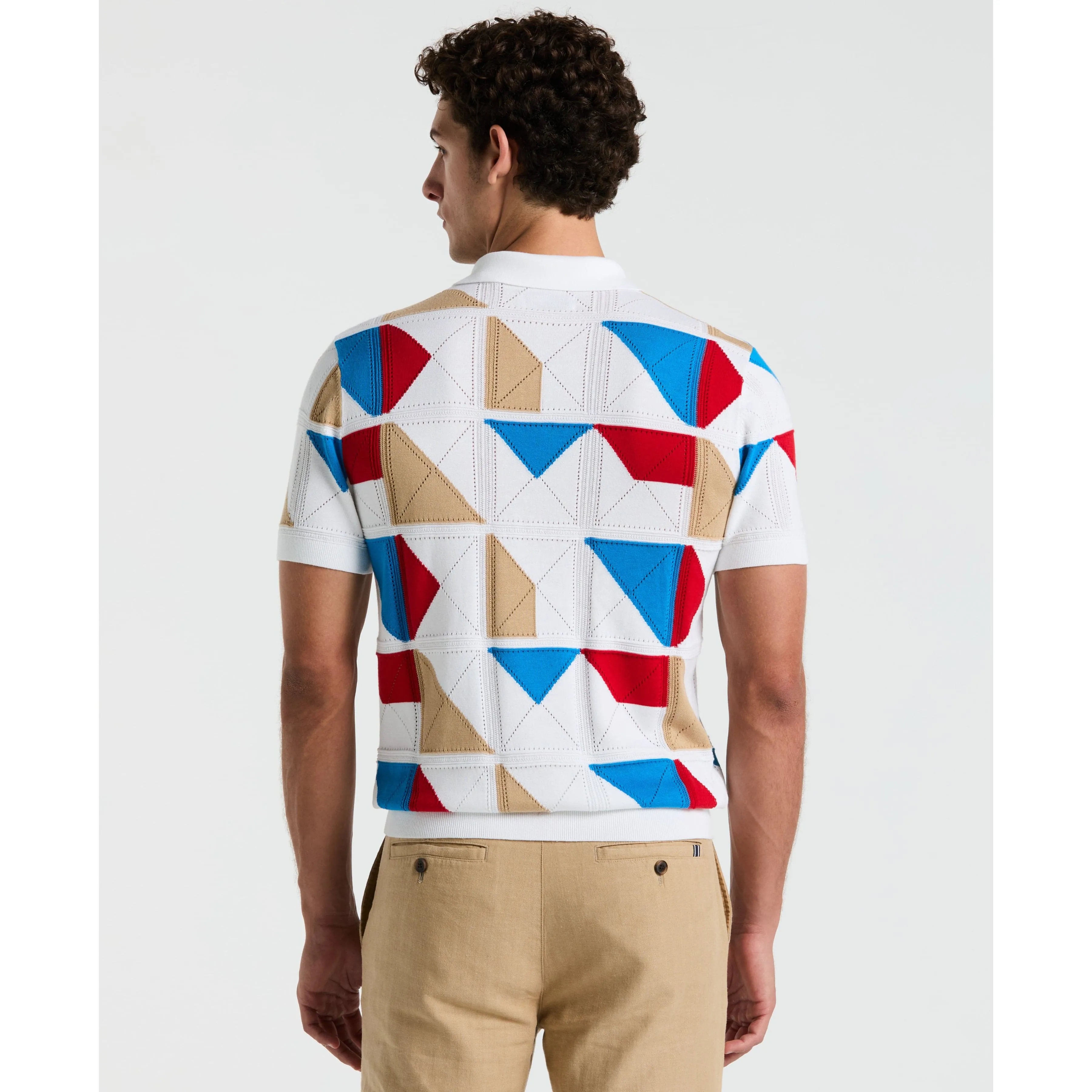 Multicolor Jacquard Sweater Polo sold by Original Penguin product image thumbnail 4