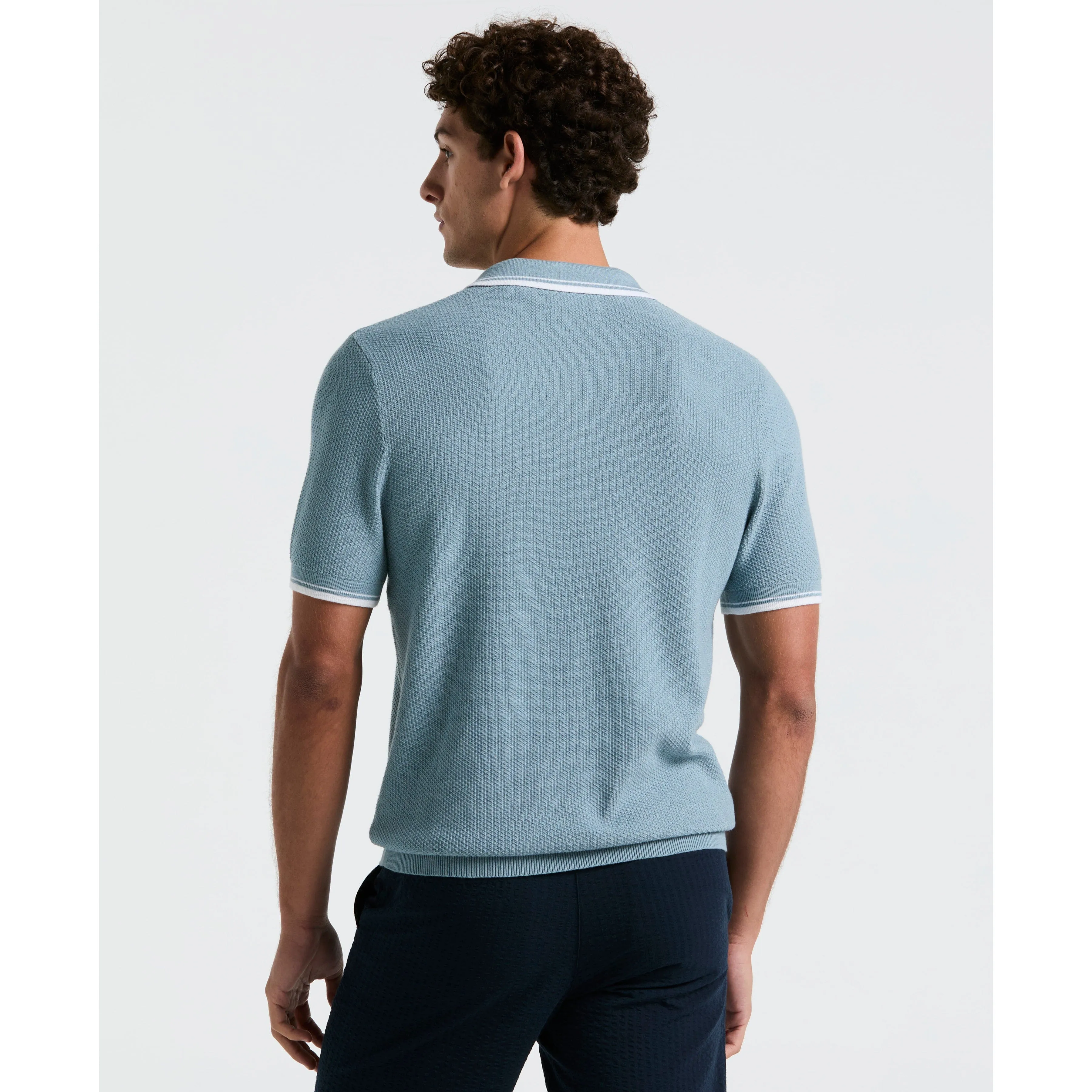 Textured Johnny Collar Sweater Polo sold by Original Penguin product image thumbnail 2