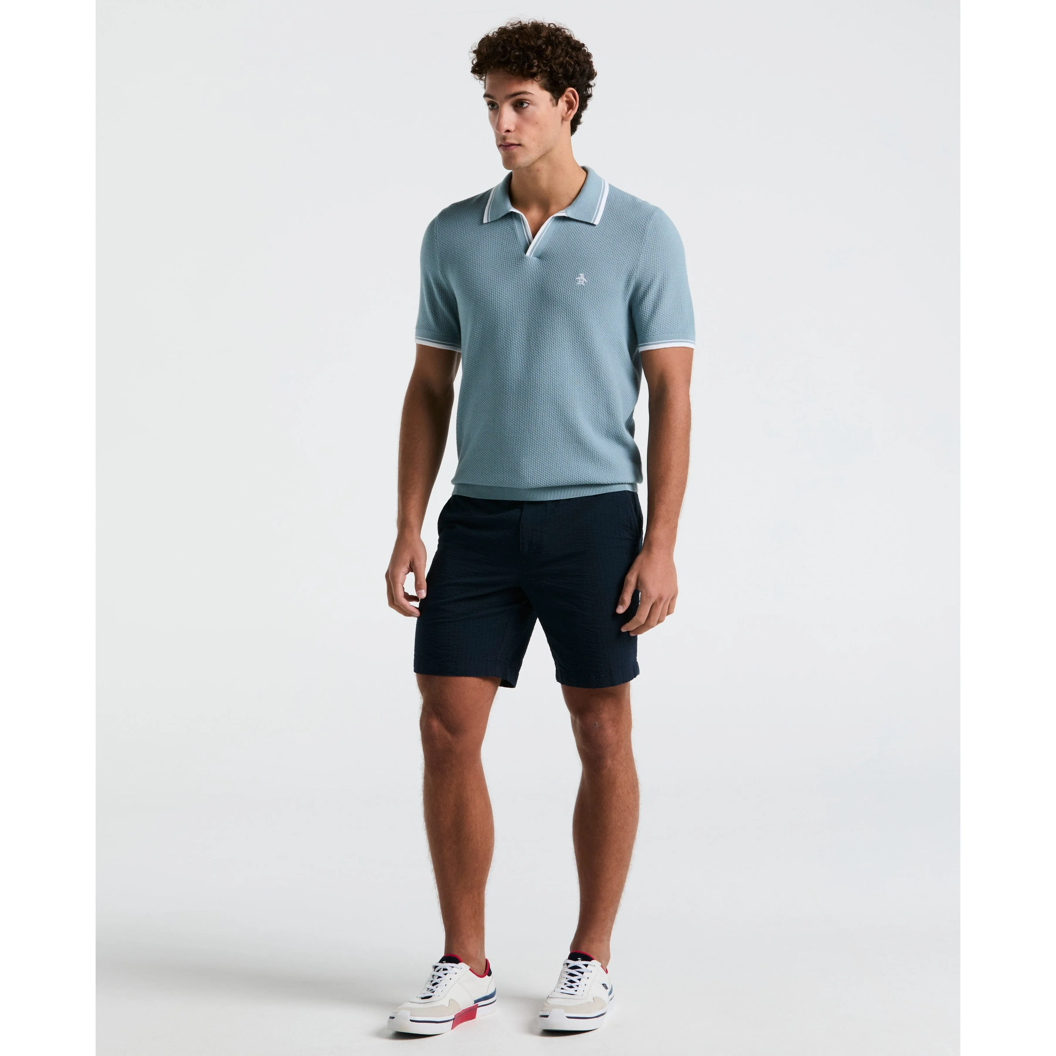 Textured Johnny Collar Sweater Polo sold by Original Penguin product image thumbnail 4