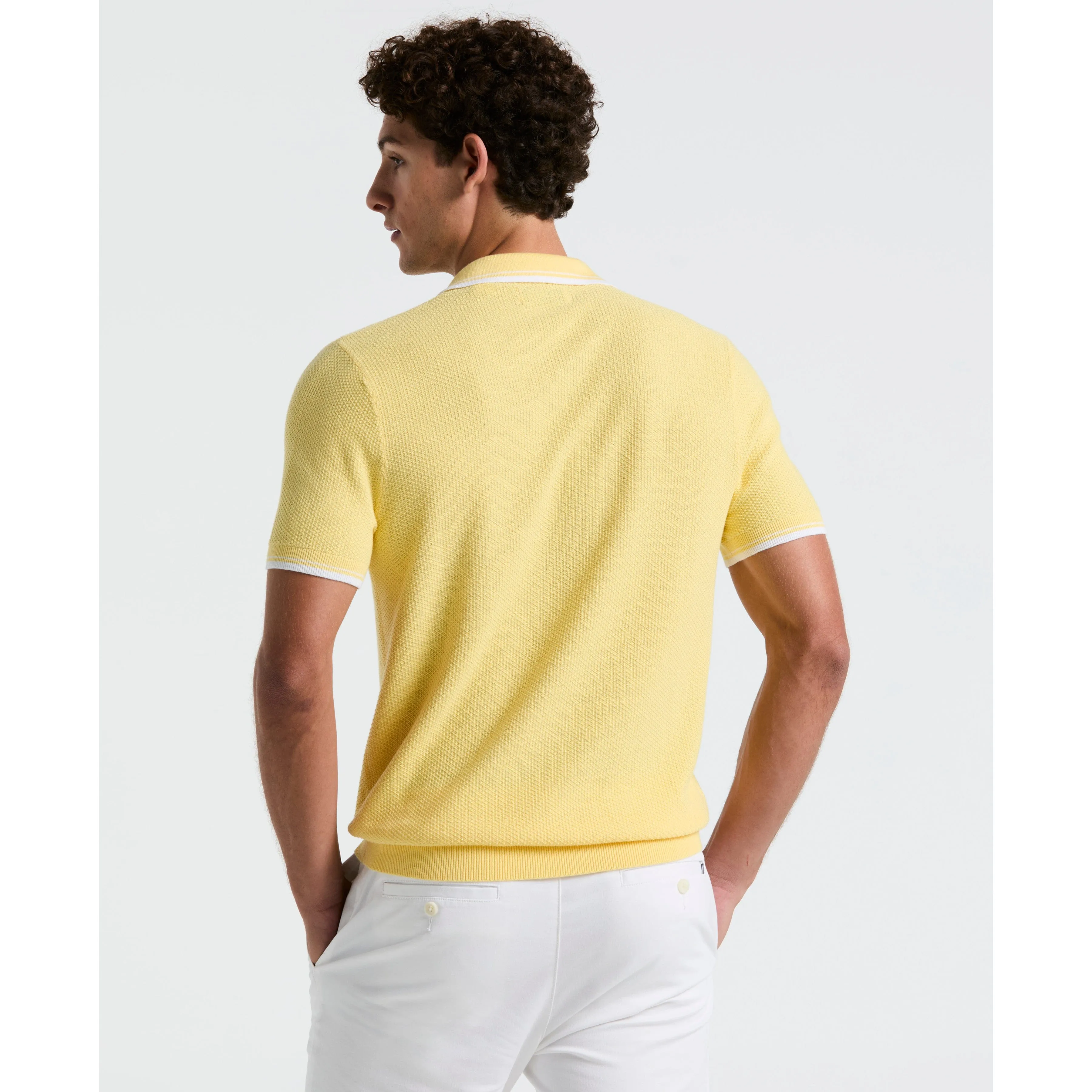 Textured Johnny Collar Sweater Polo sold by Original Penguin product image thumbnail 2