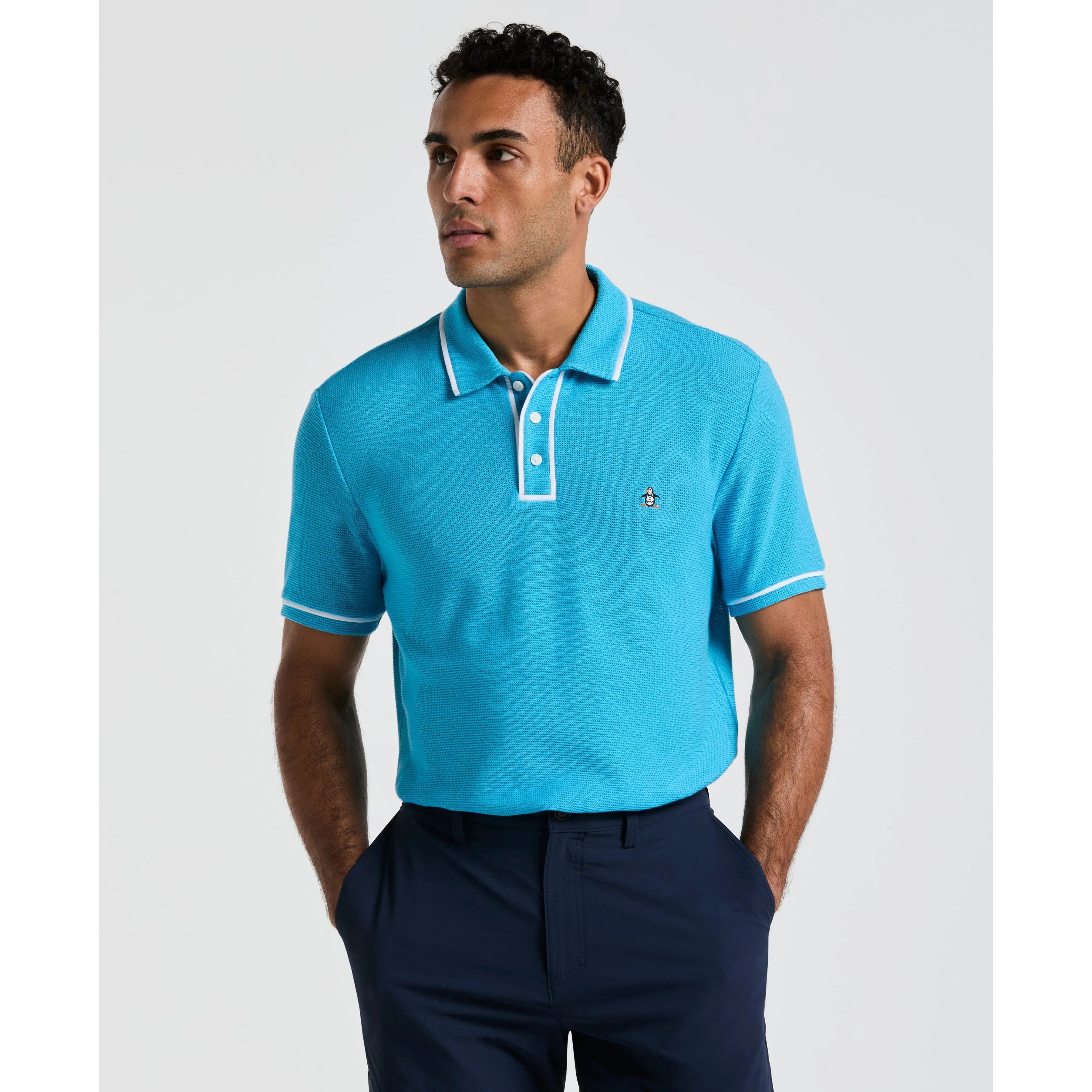 Organic Cotton Bentley Mesh Polo sold by Original Penguin