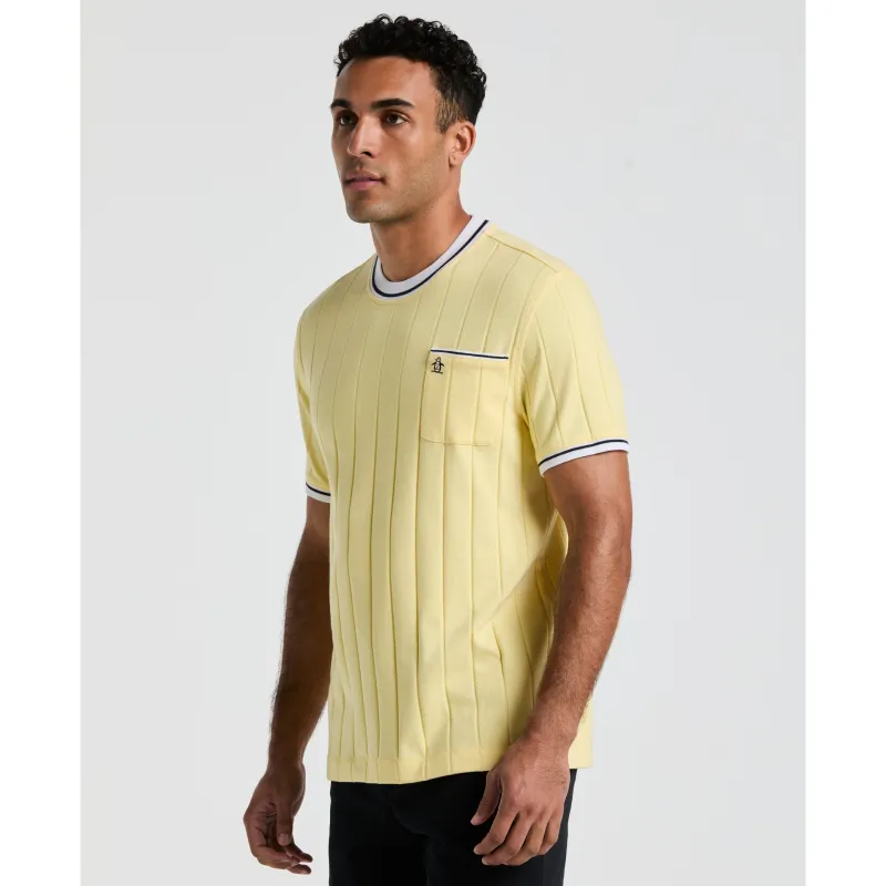 Ribbed Tipped Collar Tee sold by Original Penguin