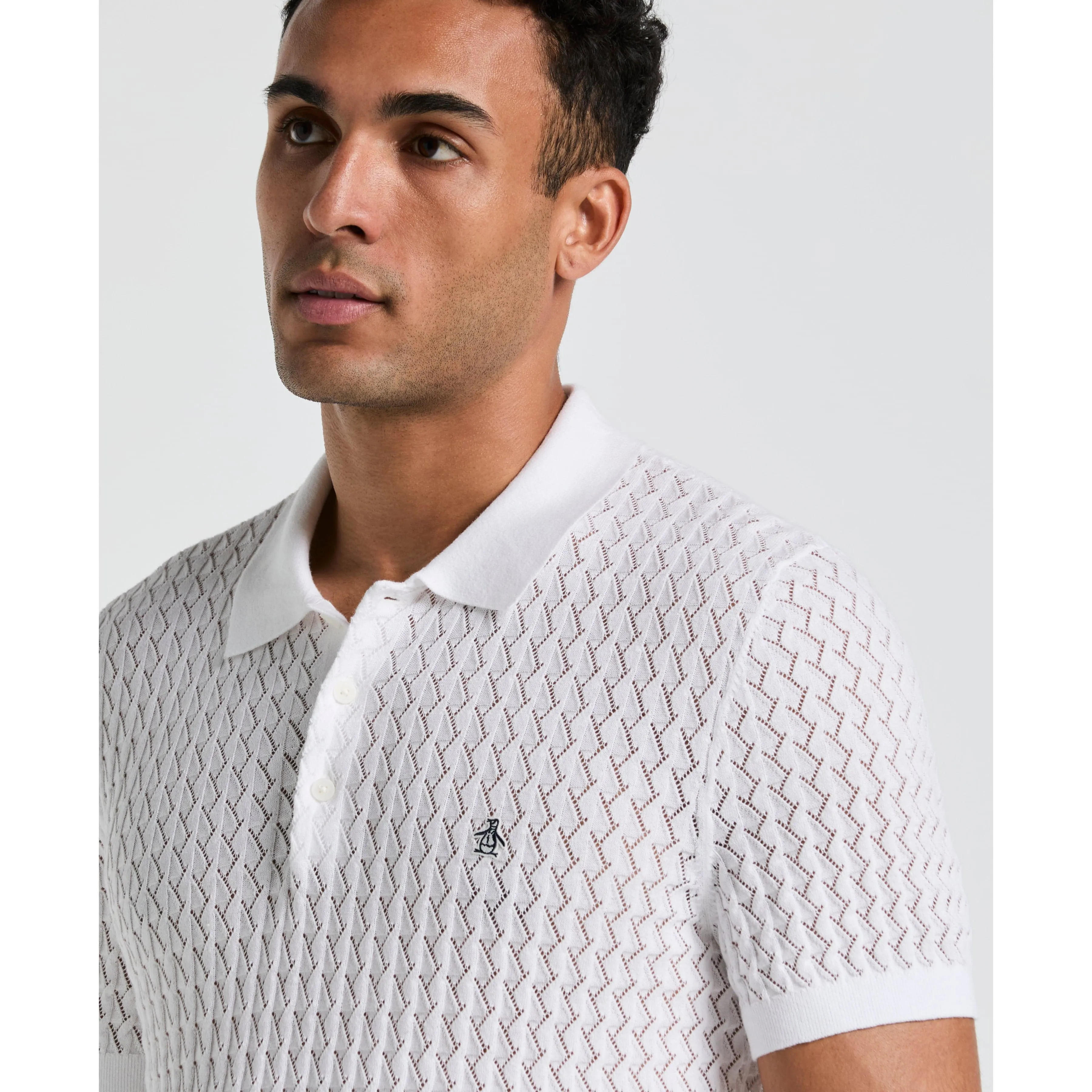 Drop Needle Textured Sweater Polo sold by Original Penguin product image thumbnail 3