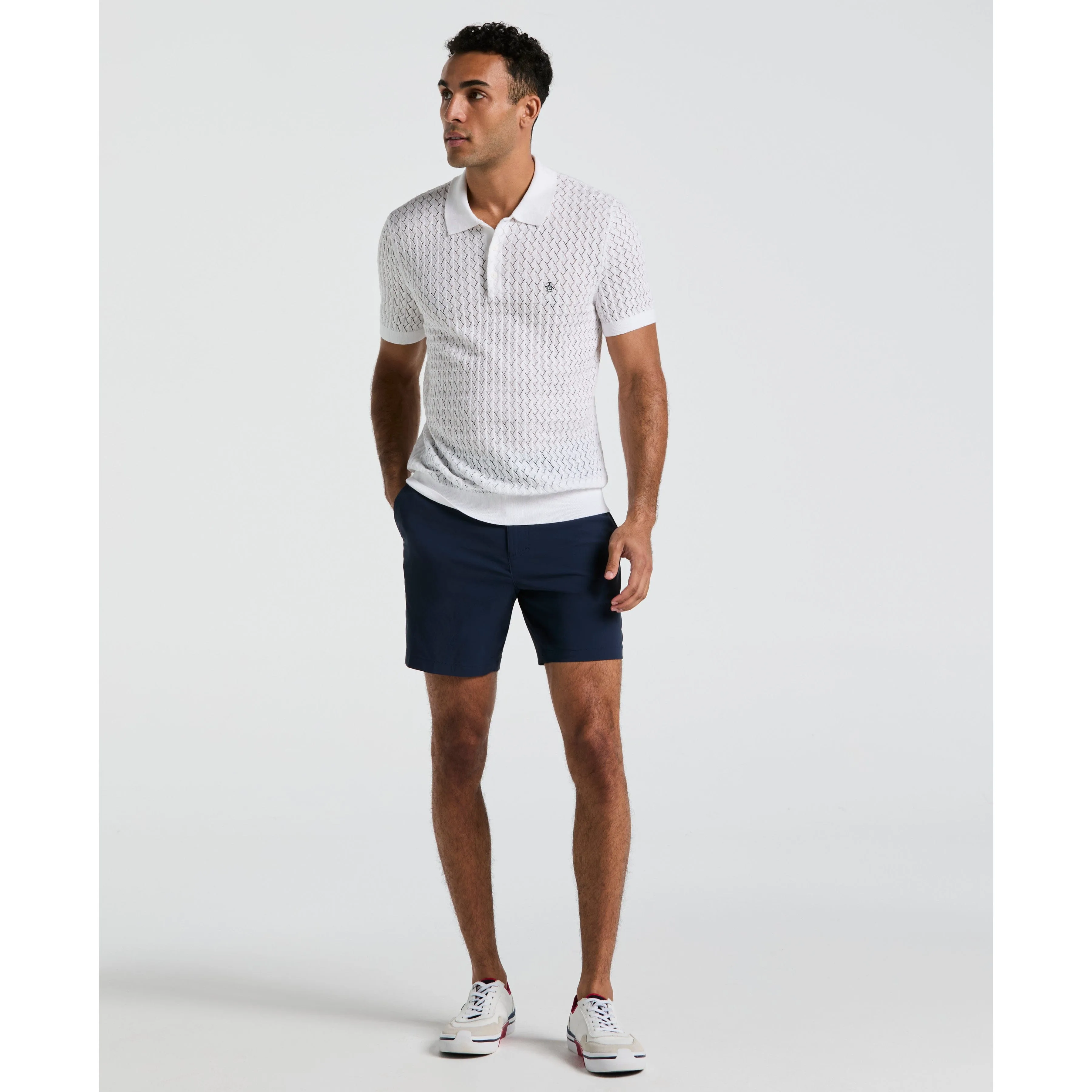 Drop Needle Textured Sweater Polo sold by Original Penguin product image thumbnail 4