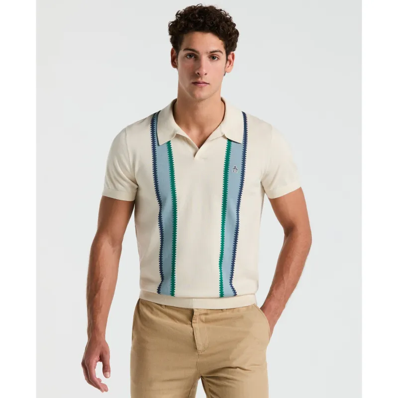 Vertical Stripe Sweater Polo sold by Original Penguin
