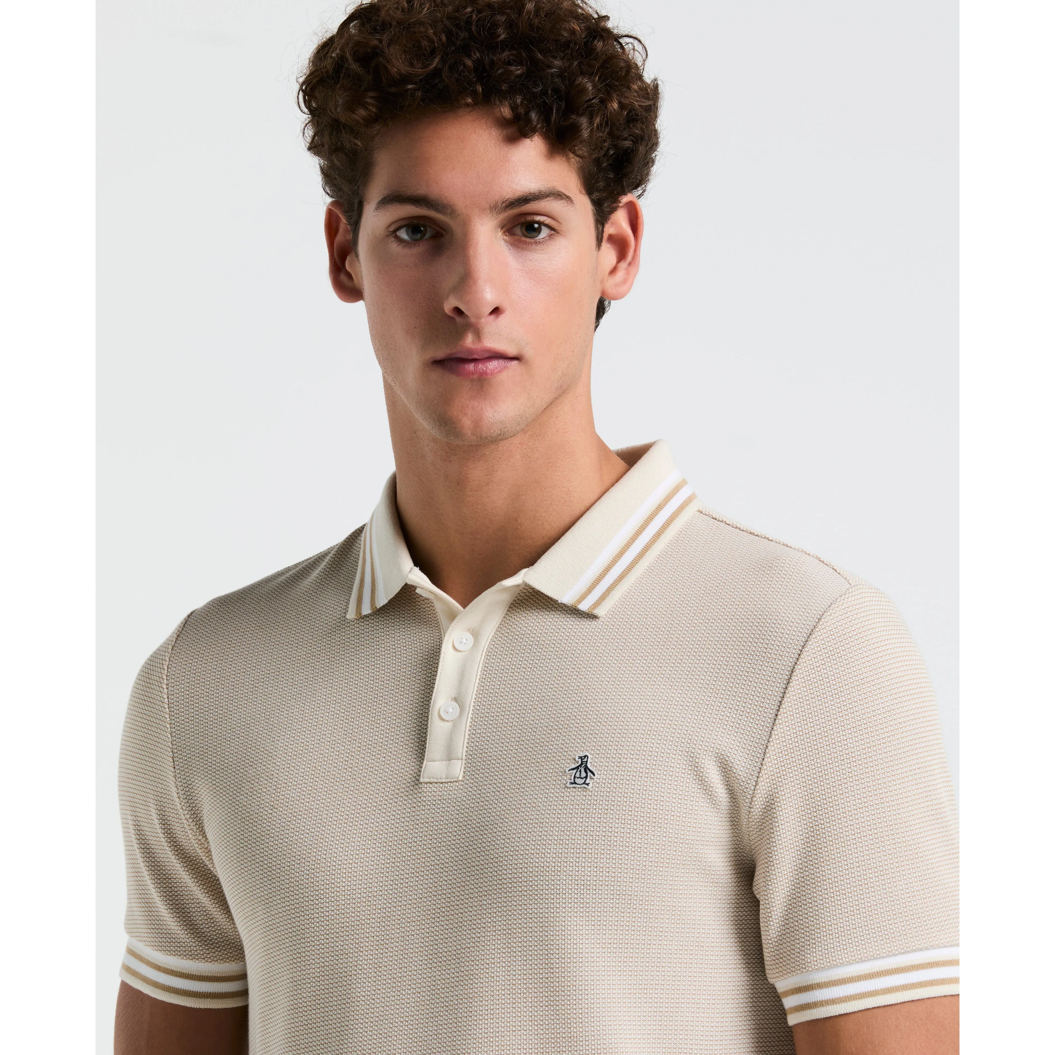 Tricolor Pique Tipped Polo sold by Original Penguin product image thumbnail 3