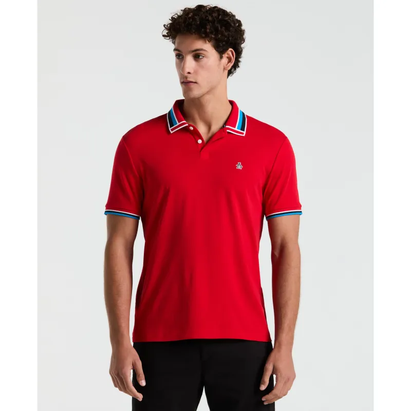Cotton Interlock Tipped Polo sold by Original Penguin