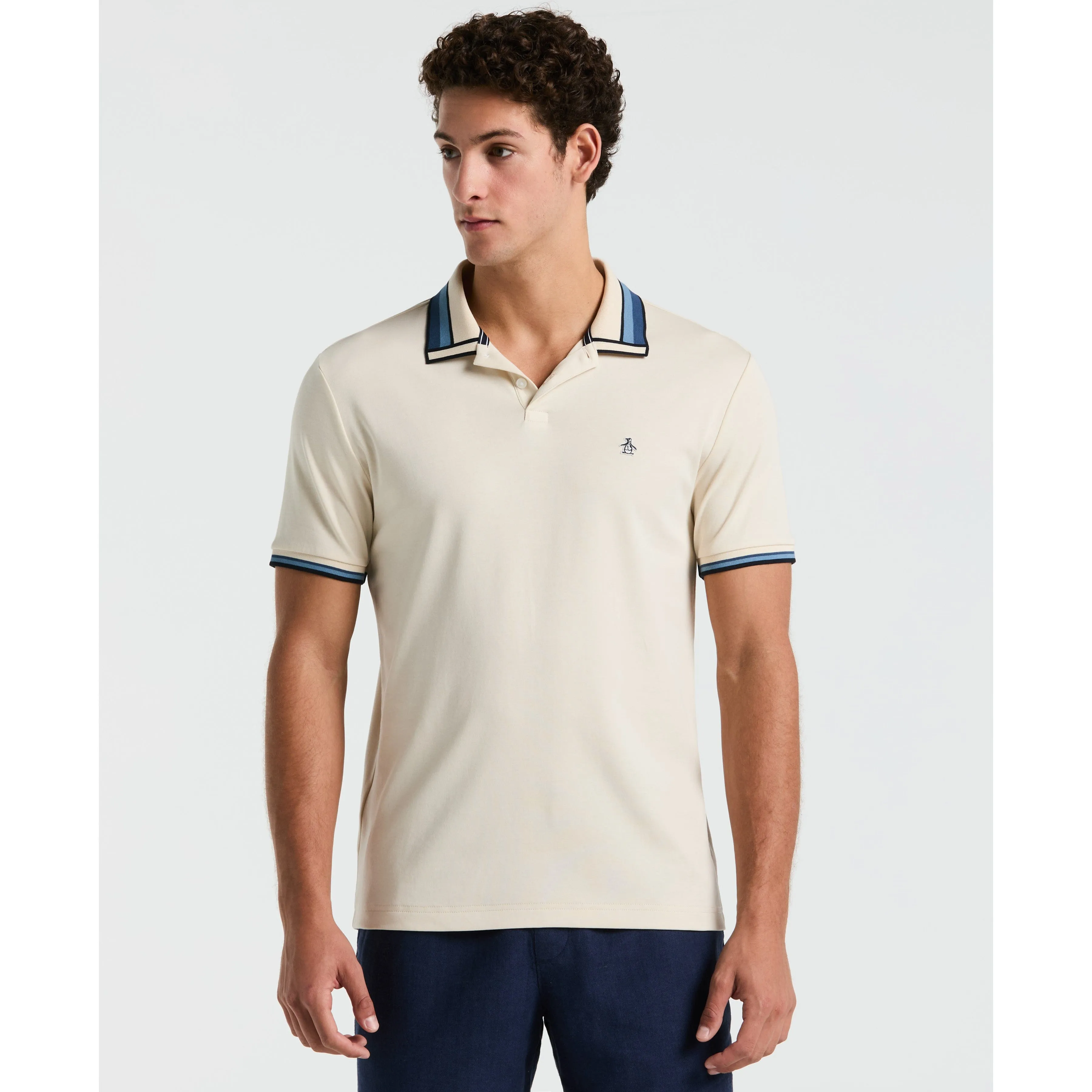 Cotton Interlock Tipped Polo sold by Original Penguin