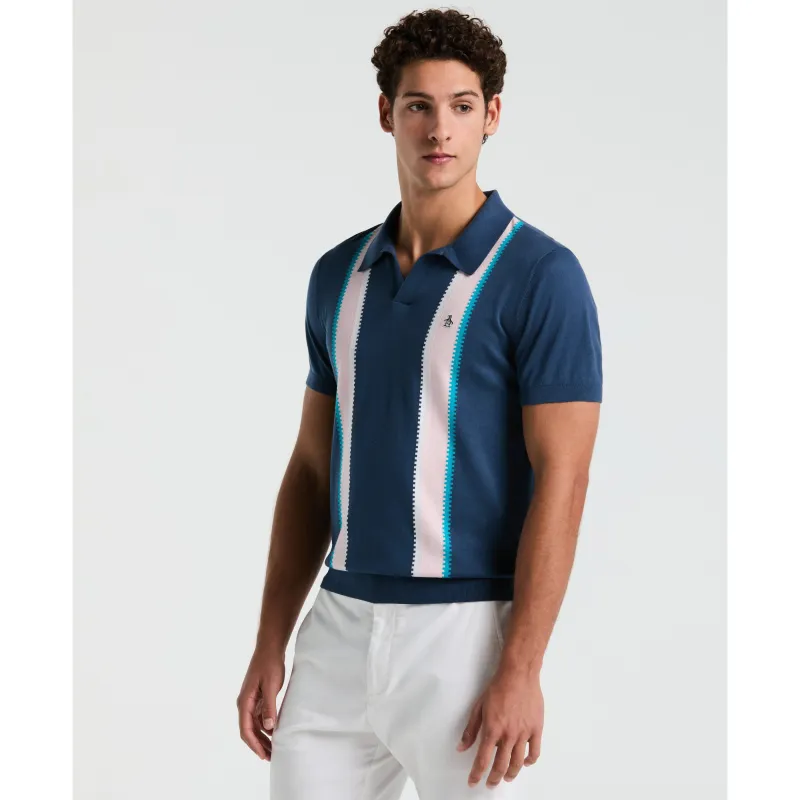 Vertical Stripe Sweater Polo sold by Original Penguin