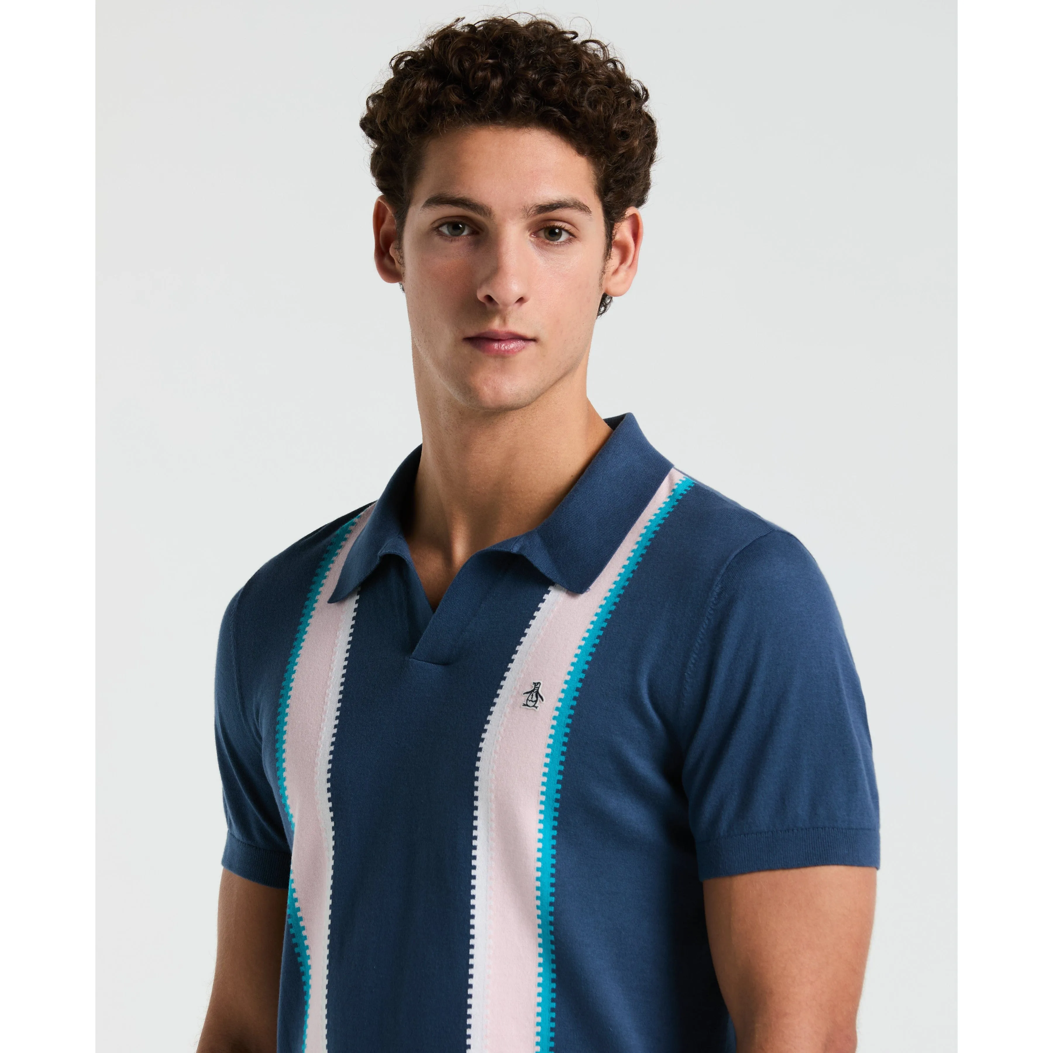 Vertical Stripe Sweater Polo sold by Original Penguin product image thumbnail 3
