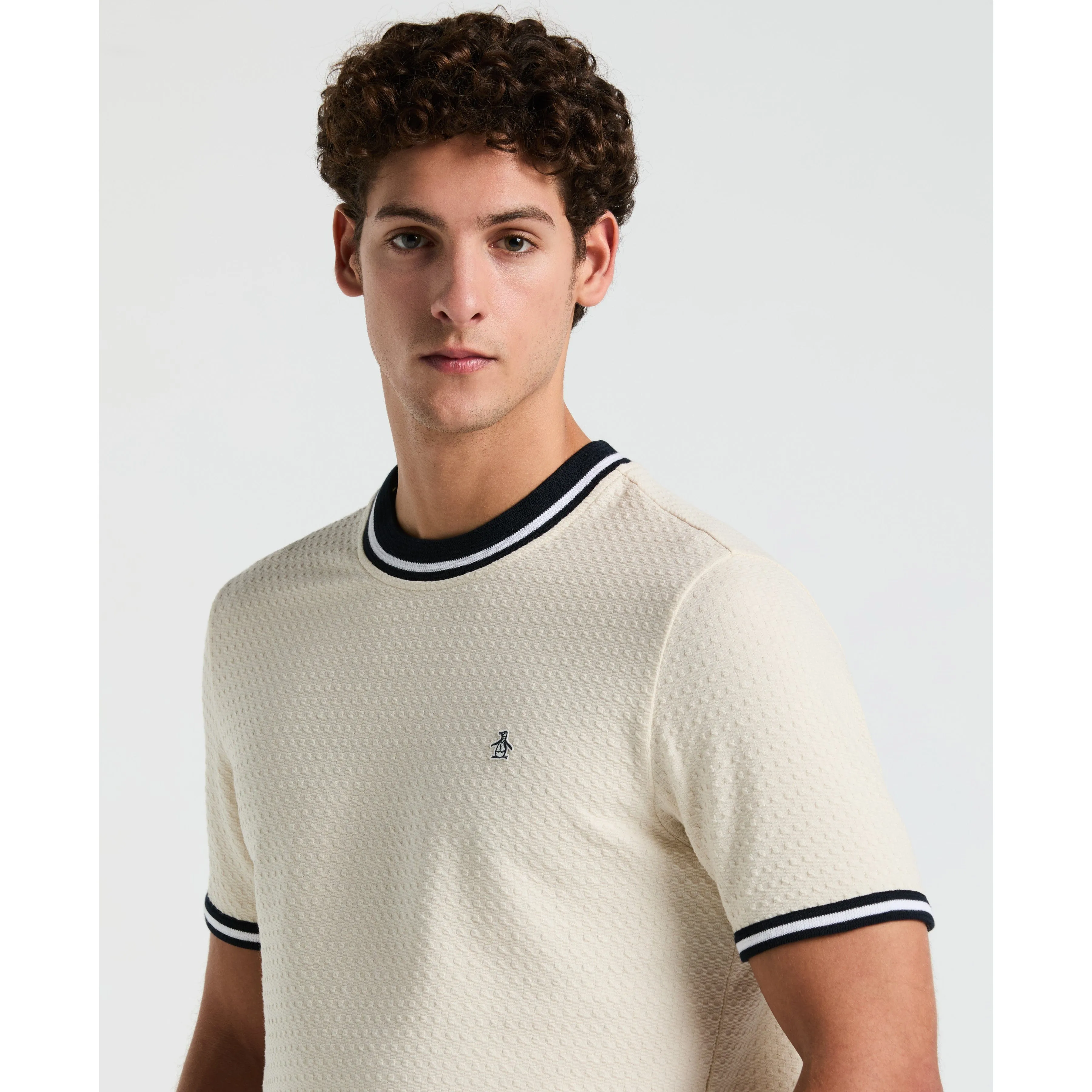 Jacquard All-Over Ringer Tee sold by Original Penguin product image thumbnail 3