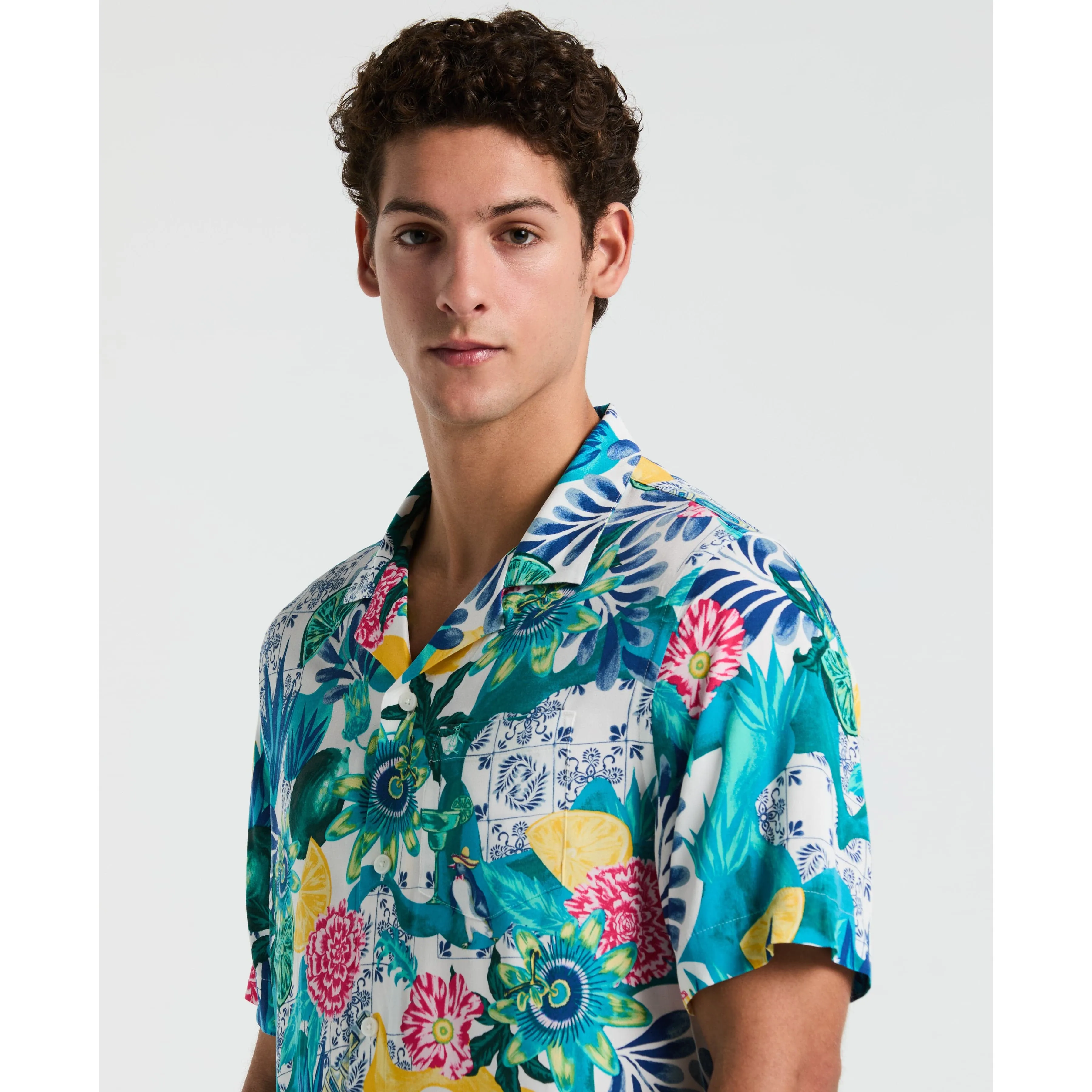 All-Over Floral Collage Print Shirt sold by Original Penguin product image thumbnail 3