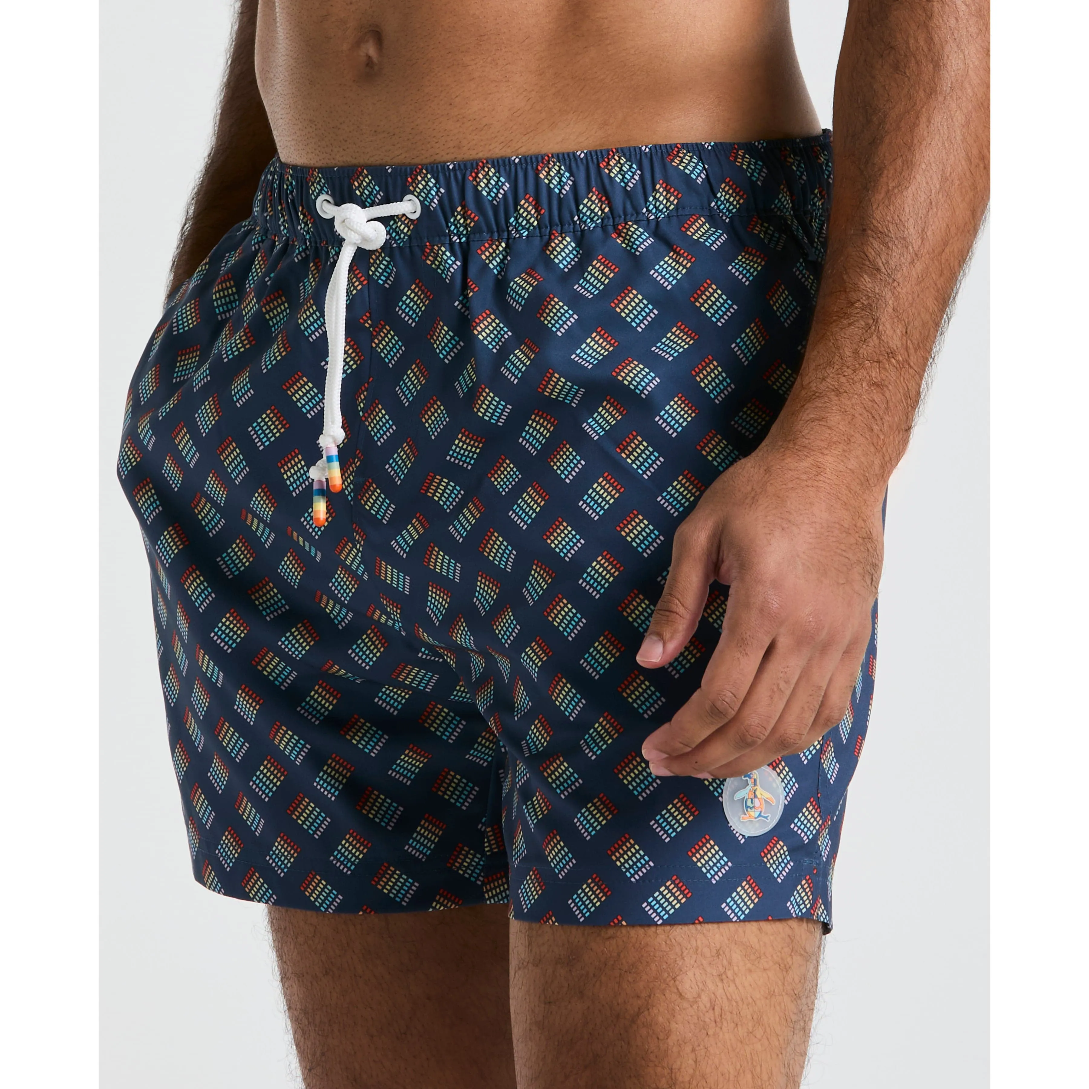 5" Pride All-Over Stripe Swim Short sold by Original Penguin product image thumbnail 3